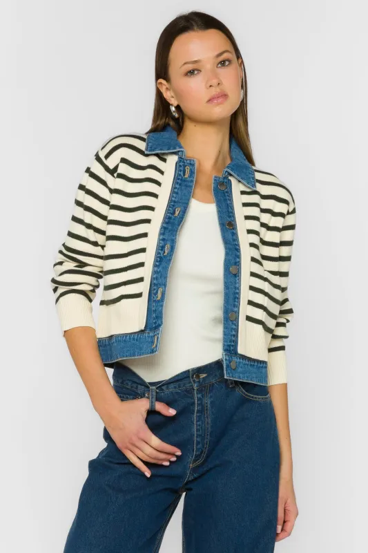 Francis Jasper Striped Jacket sold by Velvet Heart