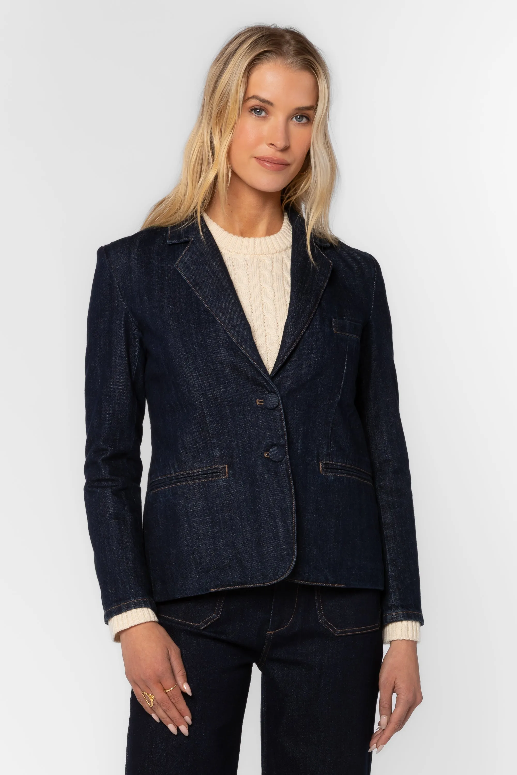Aristide Raw Blue Blazer sold by Velvet Heart product image thumbnail 3