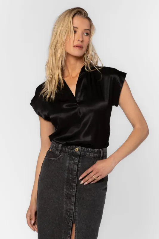 Huxley Black Top sold by Velvet Heart