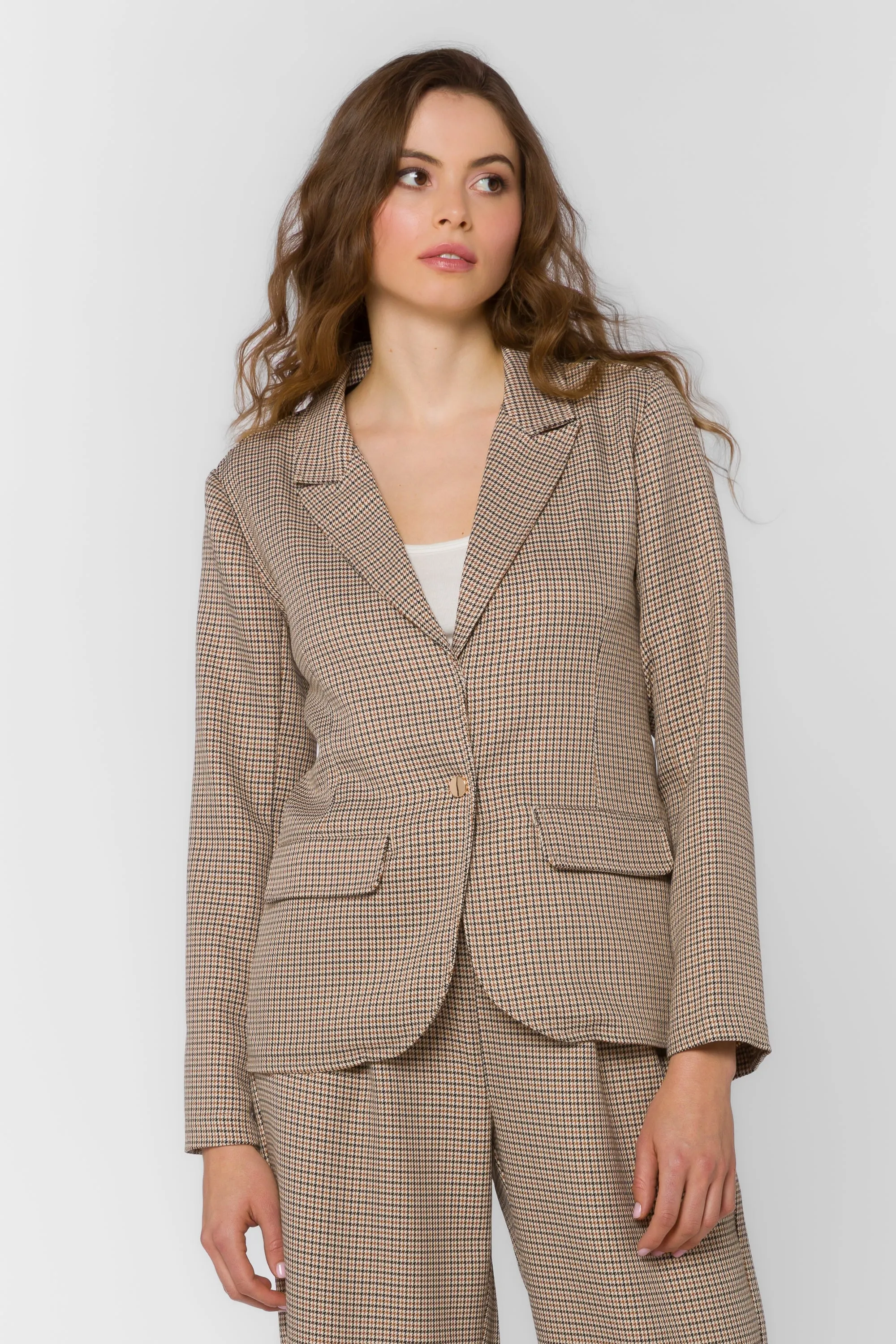 Loni Jazzy Houndstooth Blazer sold by Velvet Heart product image thumbnail 4