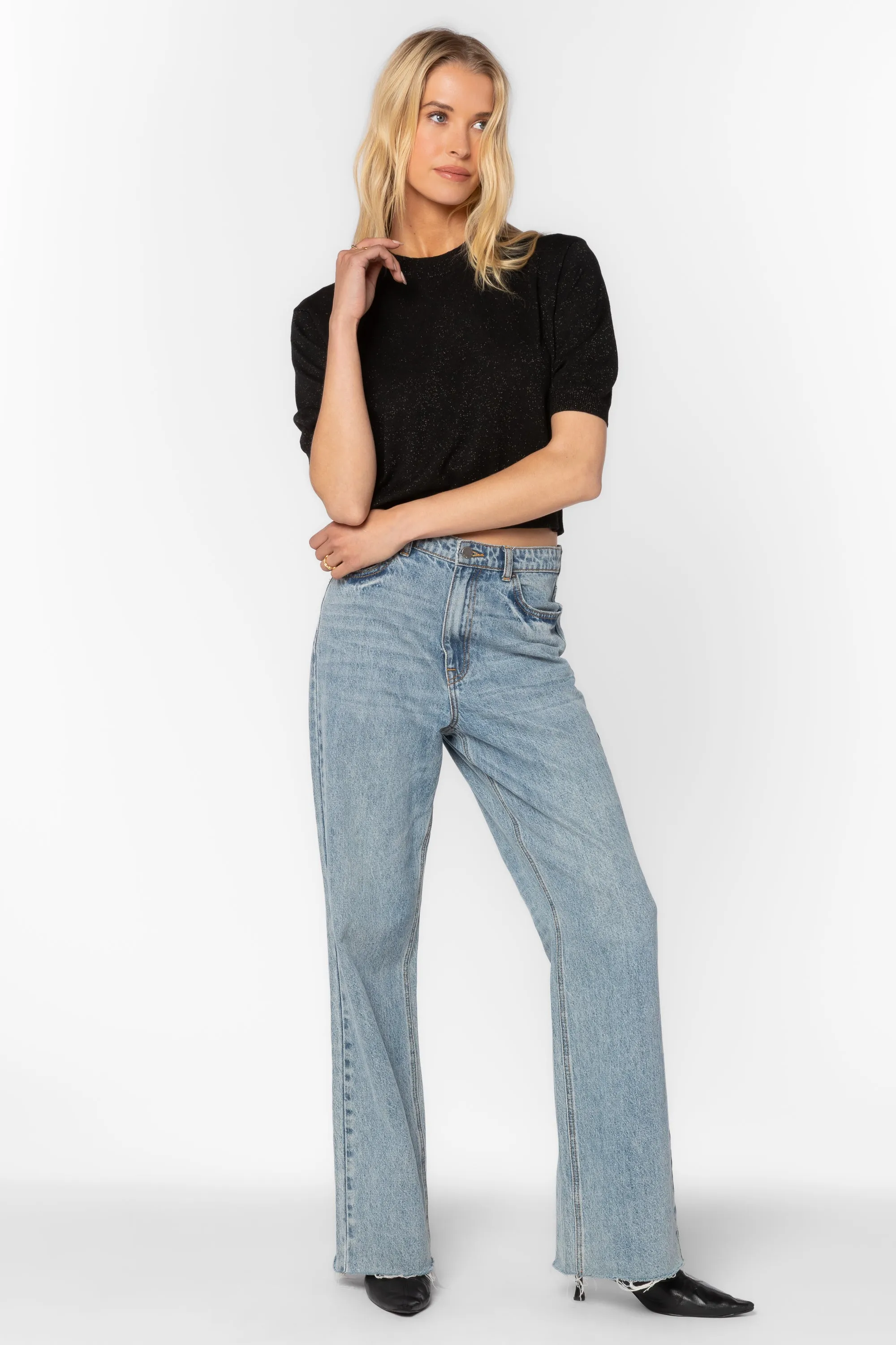 Fendy Black Metallic Sweater sold by Velvet Heart product image thumbnail 2