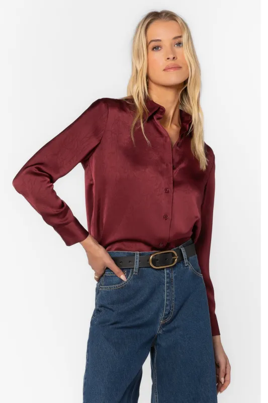 Adelynn Pinot Noir Shirt sold by Velvet Heart