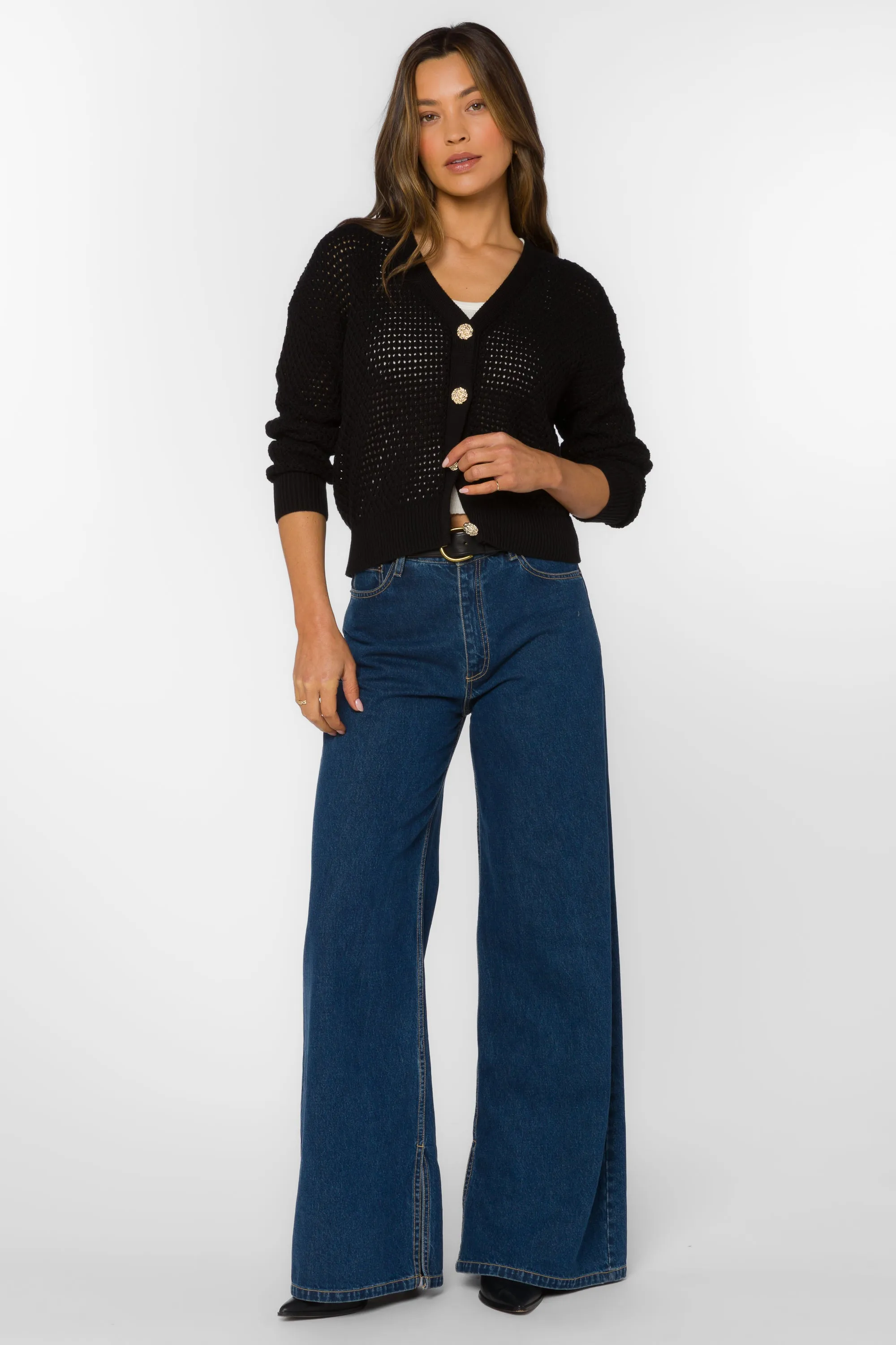 Aris Black Cardigan sold by Velvet Heart product image thumbnail 2