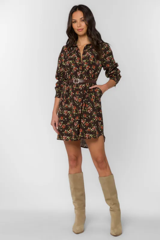 Tessa Watercolor Blossom Dress made by Velvet Heart