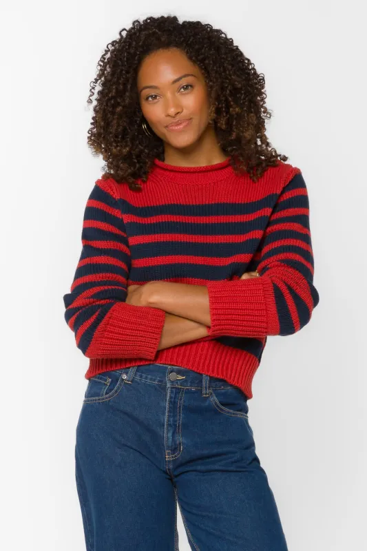 Ridley Heritage Stripe Sweater sold by Velvet Heart