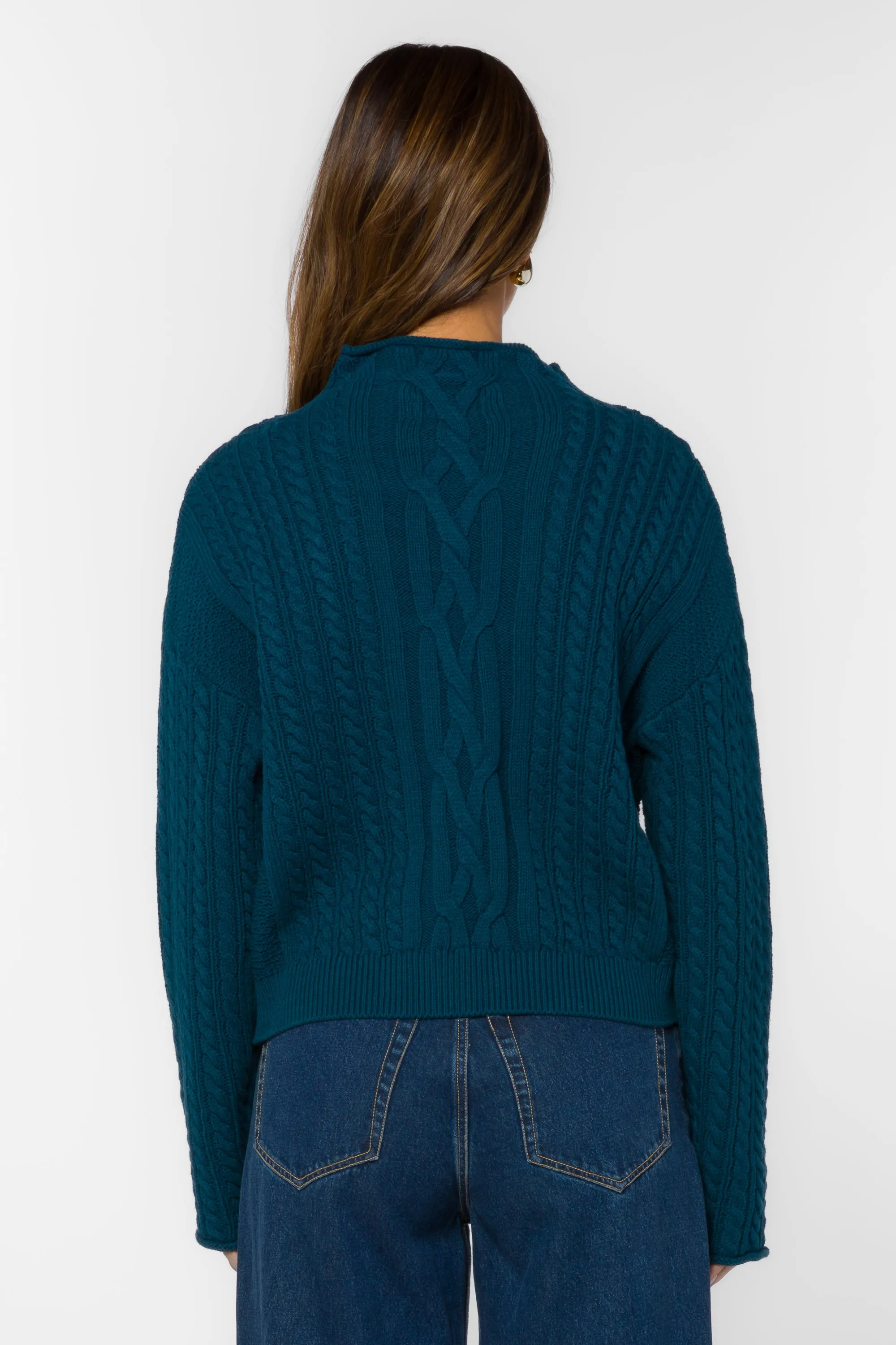 Jennevie Dark Teal Sweater sold by Velvet Heart product image thumbnail 4