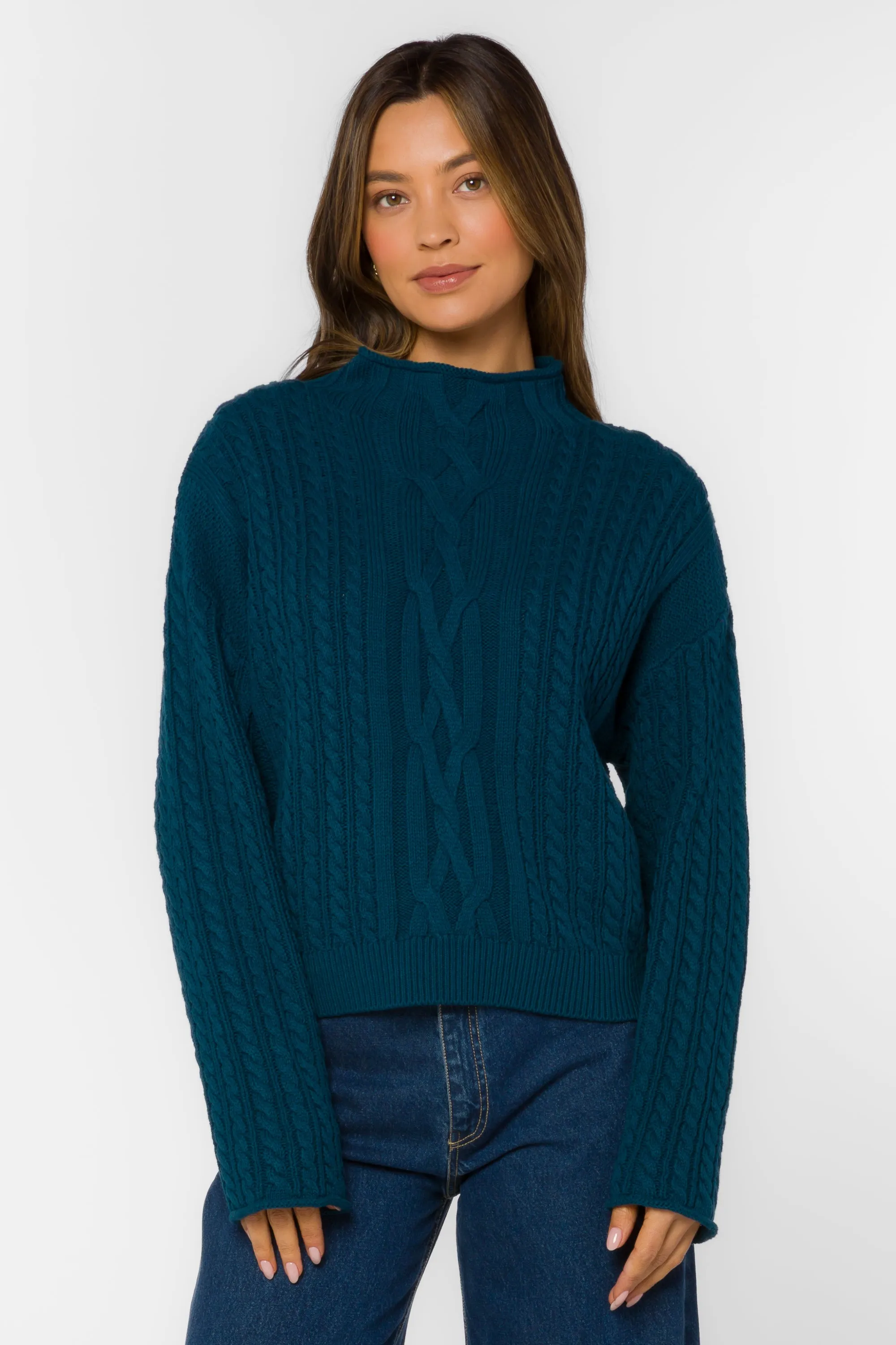 Jennevie Dark Teal Sweater sold by Velvet Heart product image thumbnail 3
