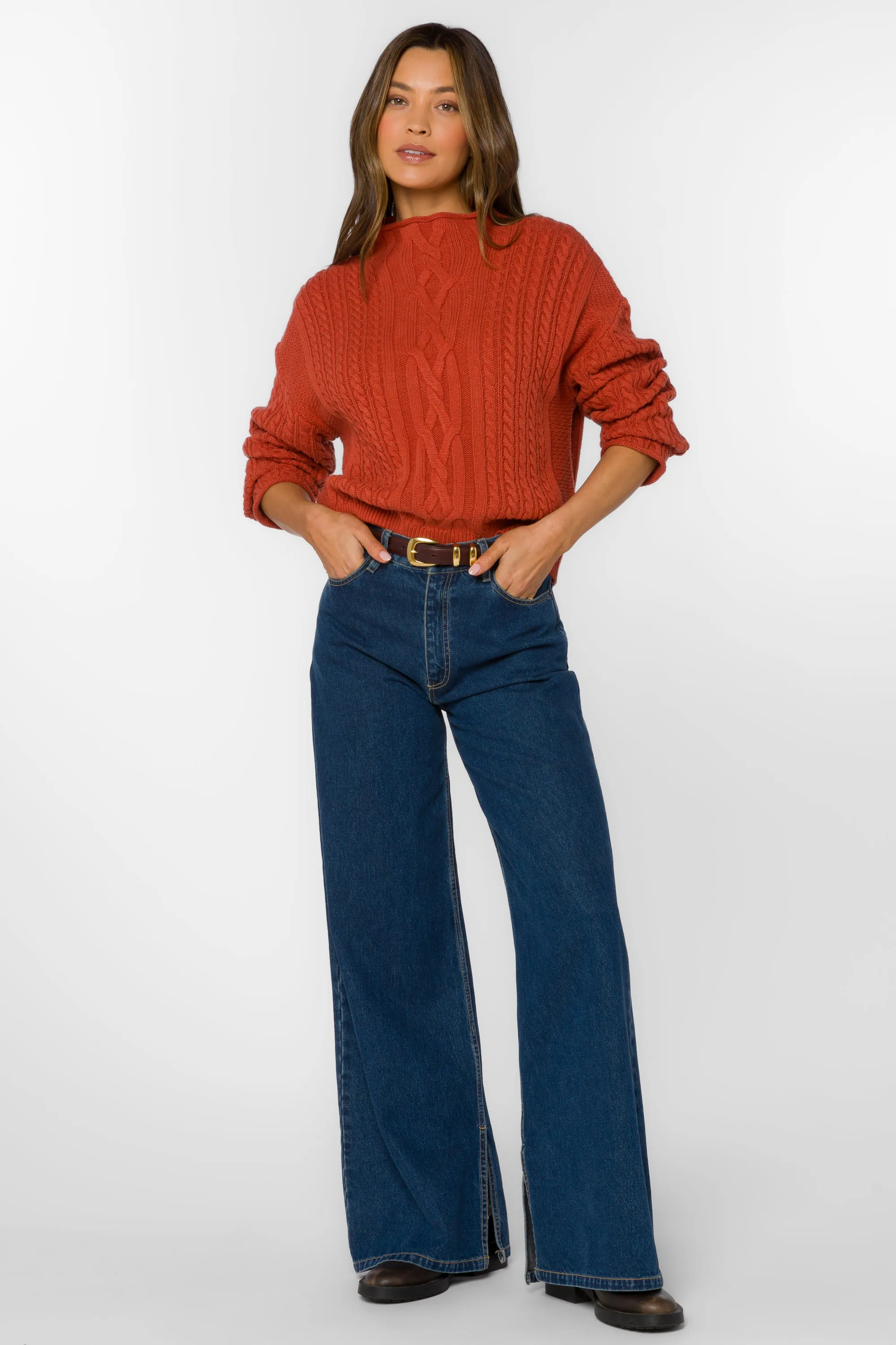 Jennevie Burnt Brick Sweater sold by Velvet Heart product image thumbnail 2