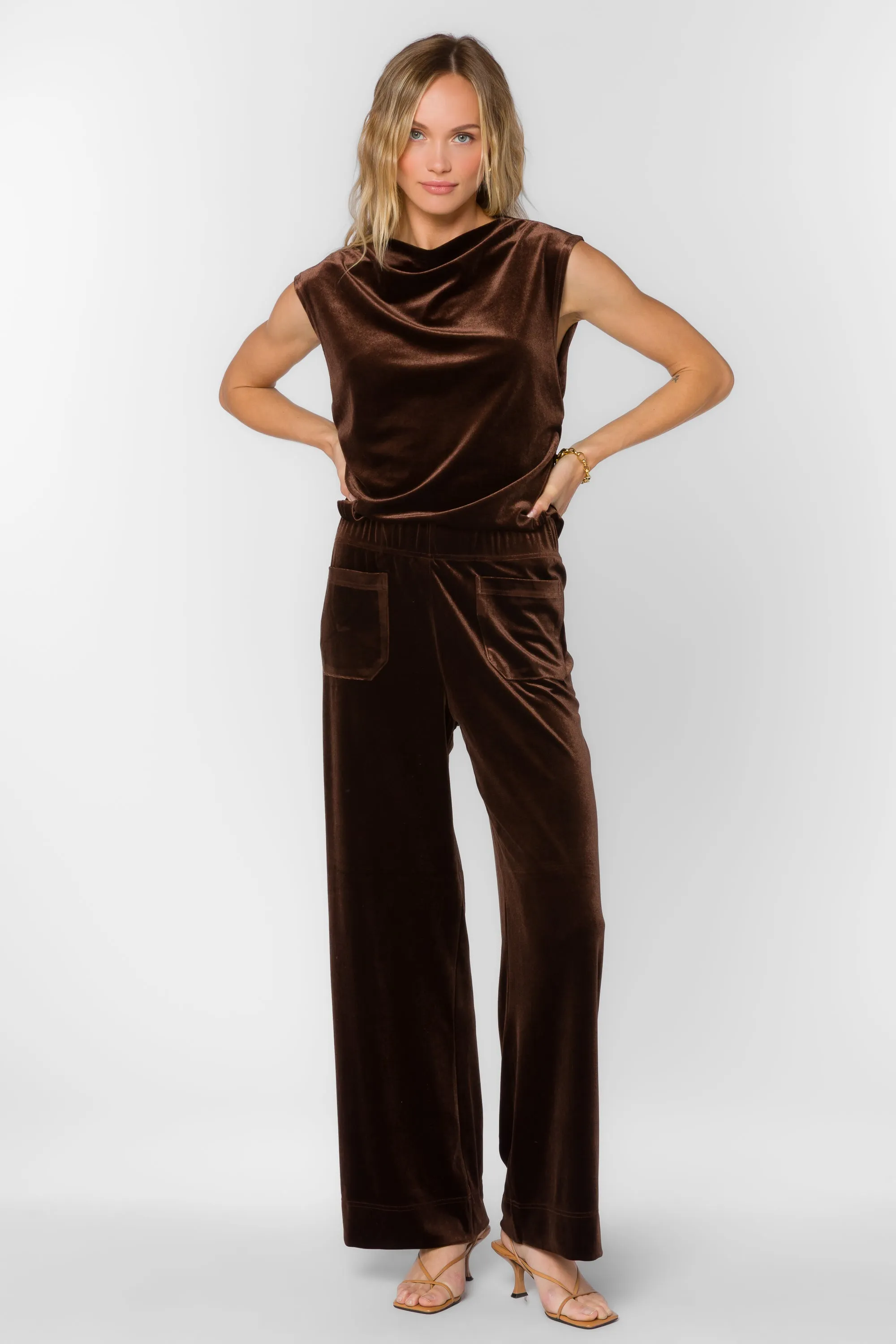 Lavali Velvet Brown Top sold by Velvet Heart product image thumbnail 2