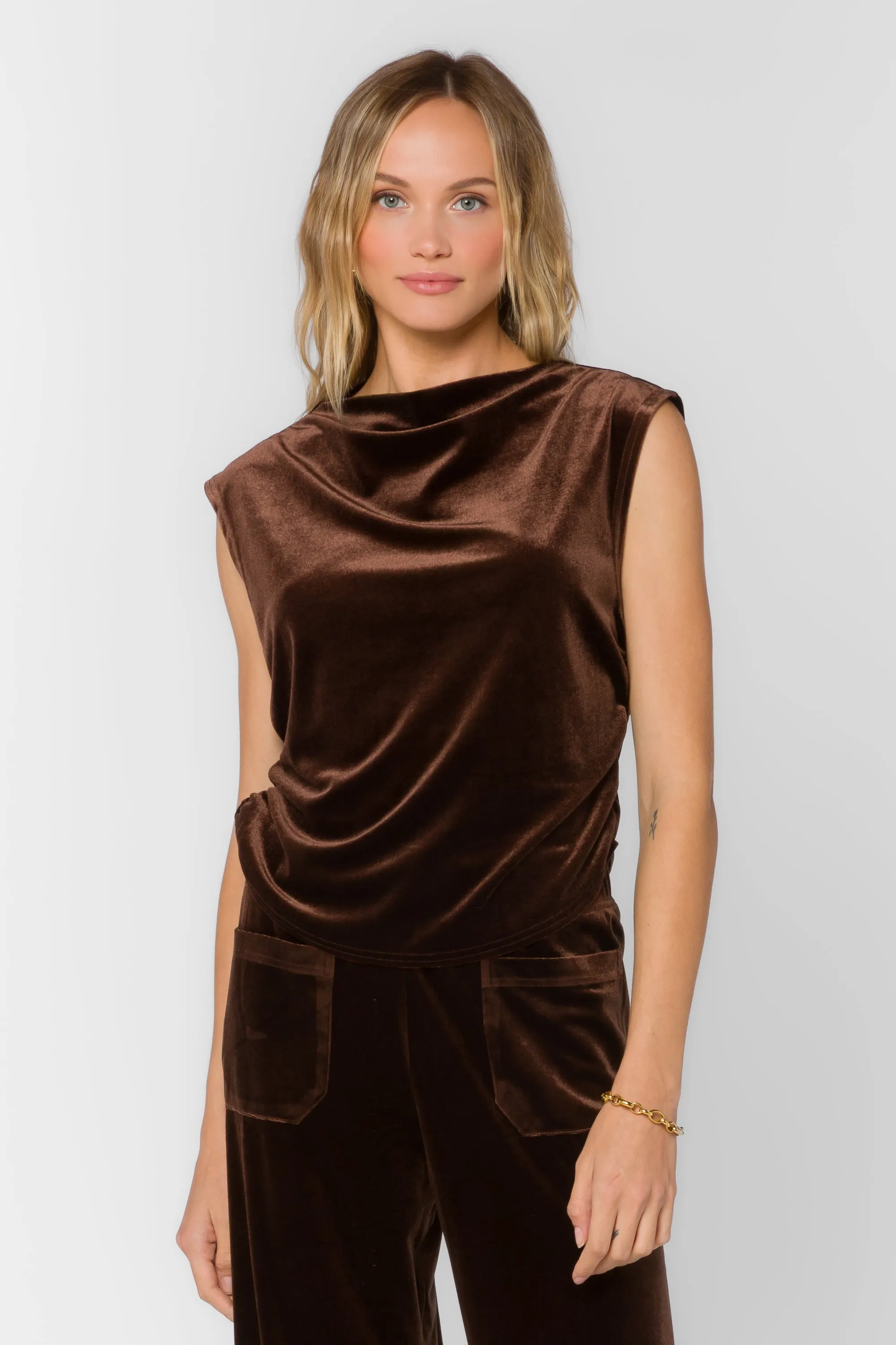 Lavali Velvet Brown Top sold by Velvet Heart product image thumbnail 3