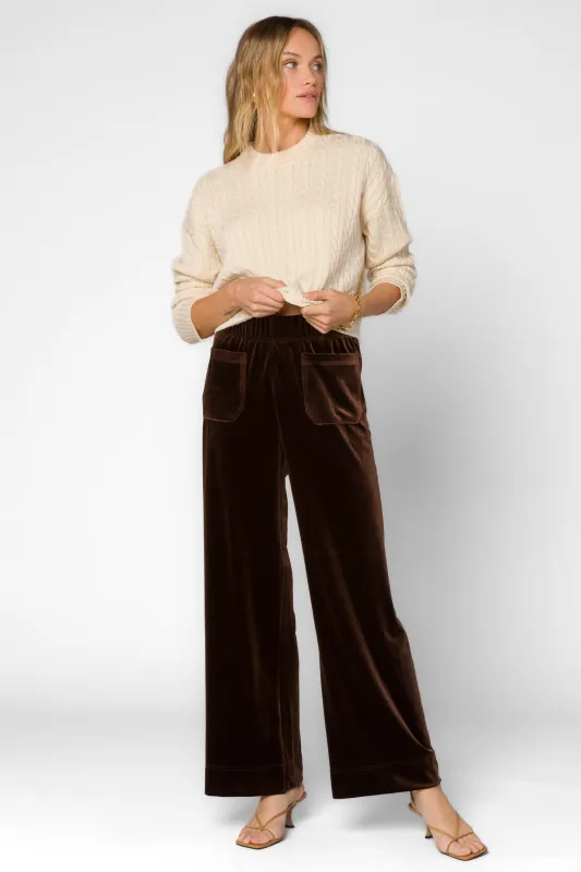 Bates Velvet Brown Pants sold by Velvet Heart