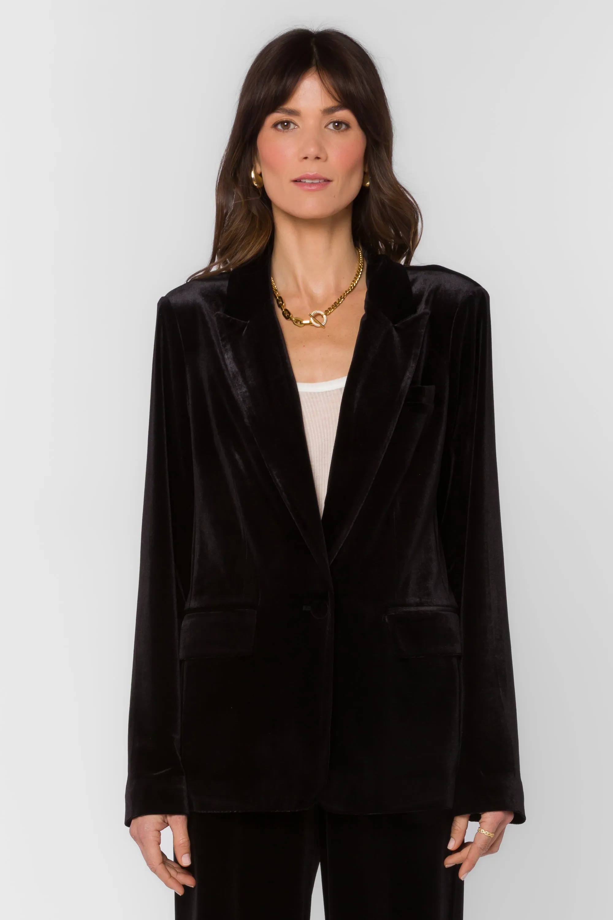 Lizzy Pure Black Blazer sold by Velvet Heart product image thumbnail 4