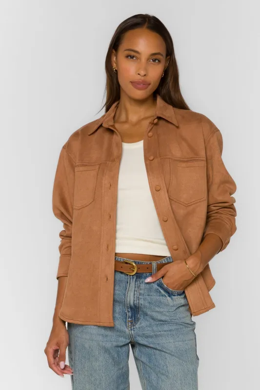 Braxton Camel Shirt sold by Velvet Heart