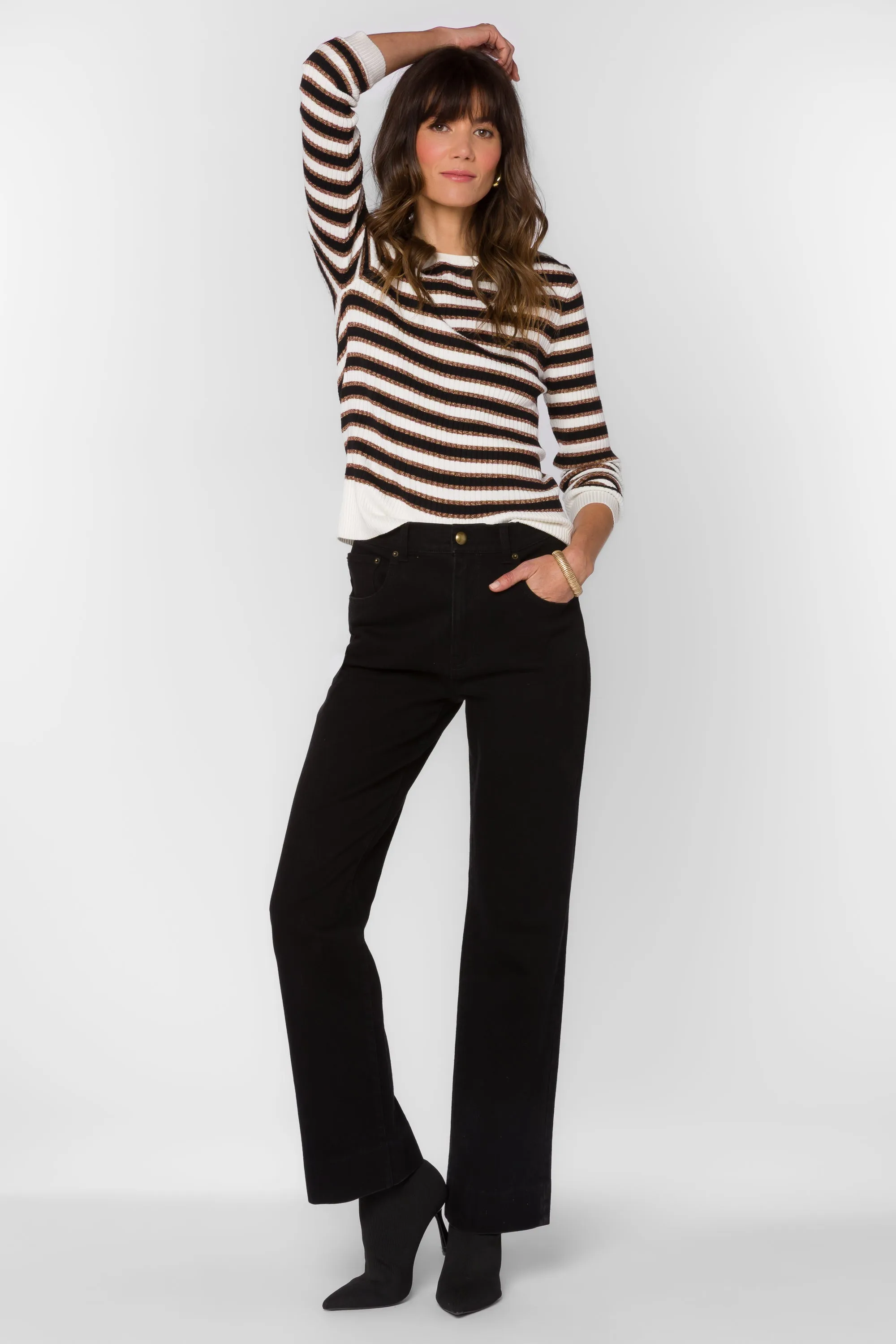 Janiyah Golden Stripe Top sold by Velvet Heart product image thumbnail 2