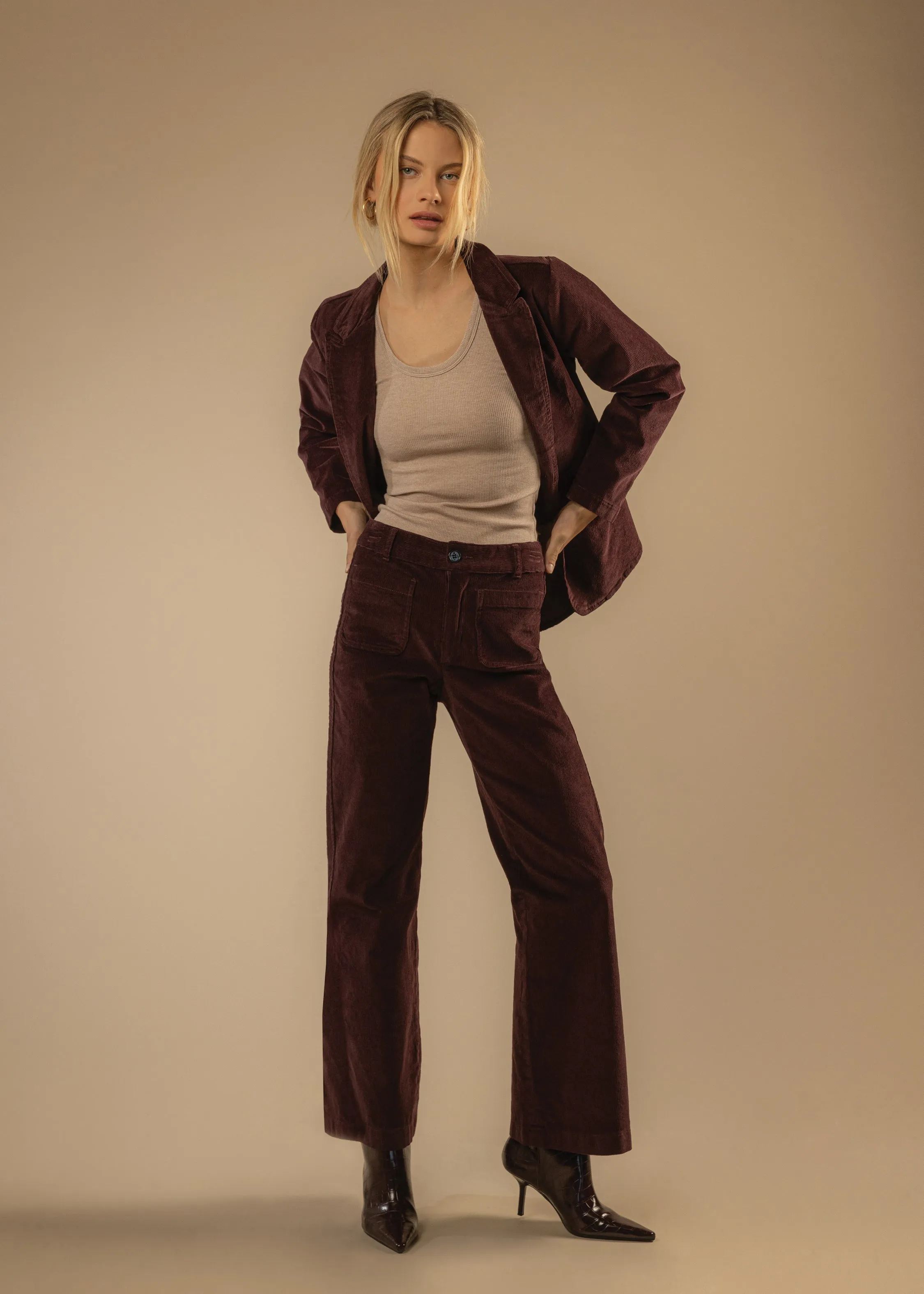 Patty Deep Plum Blazer sold by Velvet Heart product image thumbnail 2
