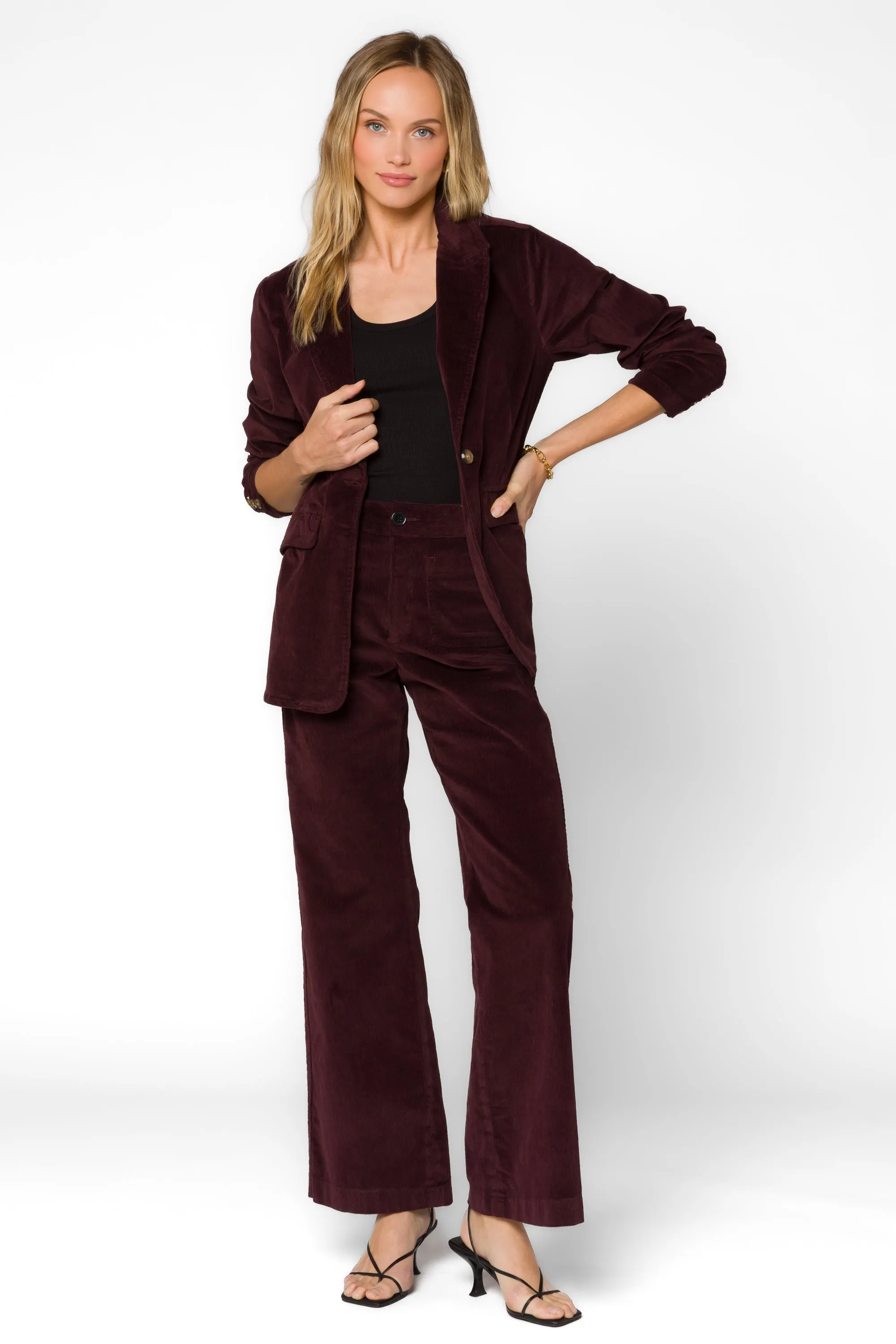 Patty Deep Plum Blazer sold by Velvet Heart product image thumbnail 3