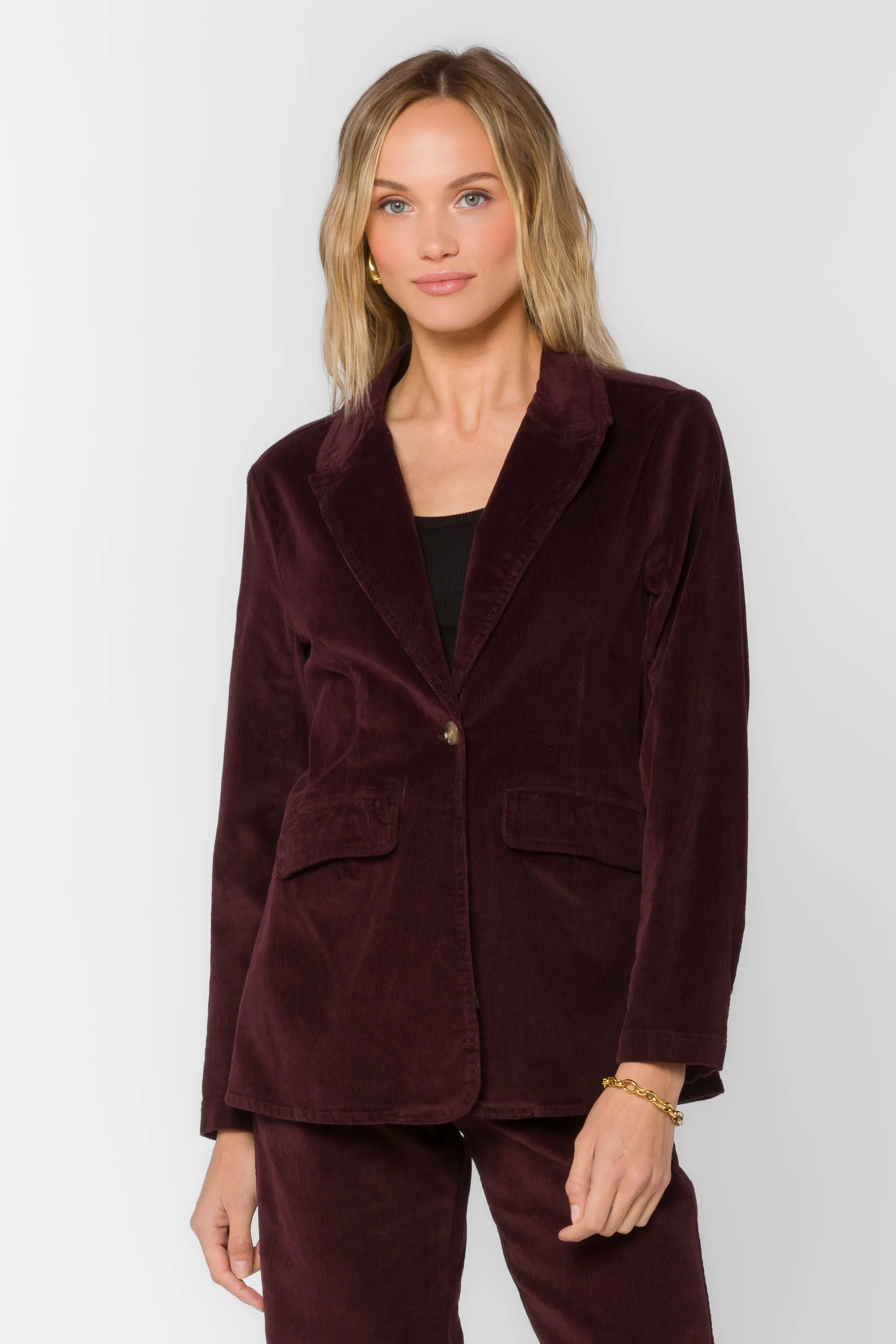 Patty Deep Plum Blazer sold by Velvet Heart product image thumbnail 4