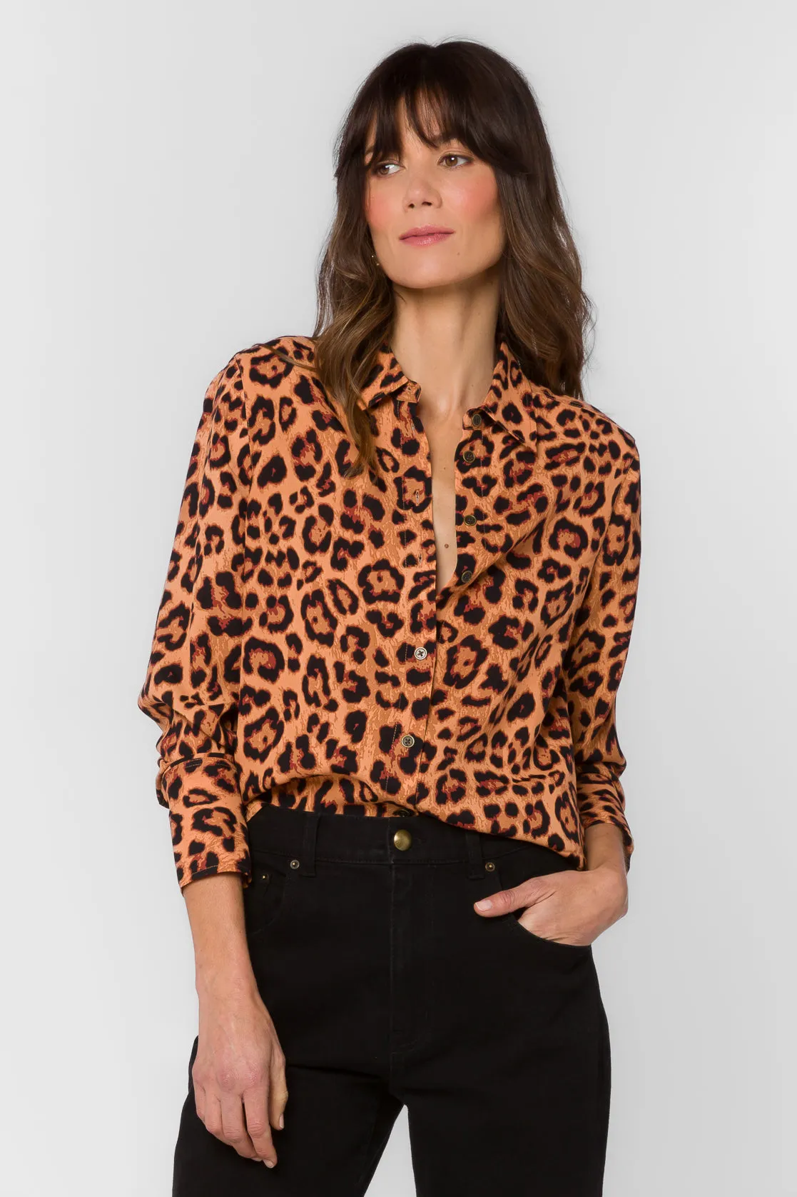 Leona Leopard Shirt sold by Velvet Heart