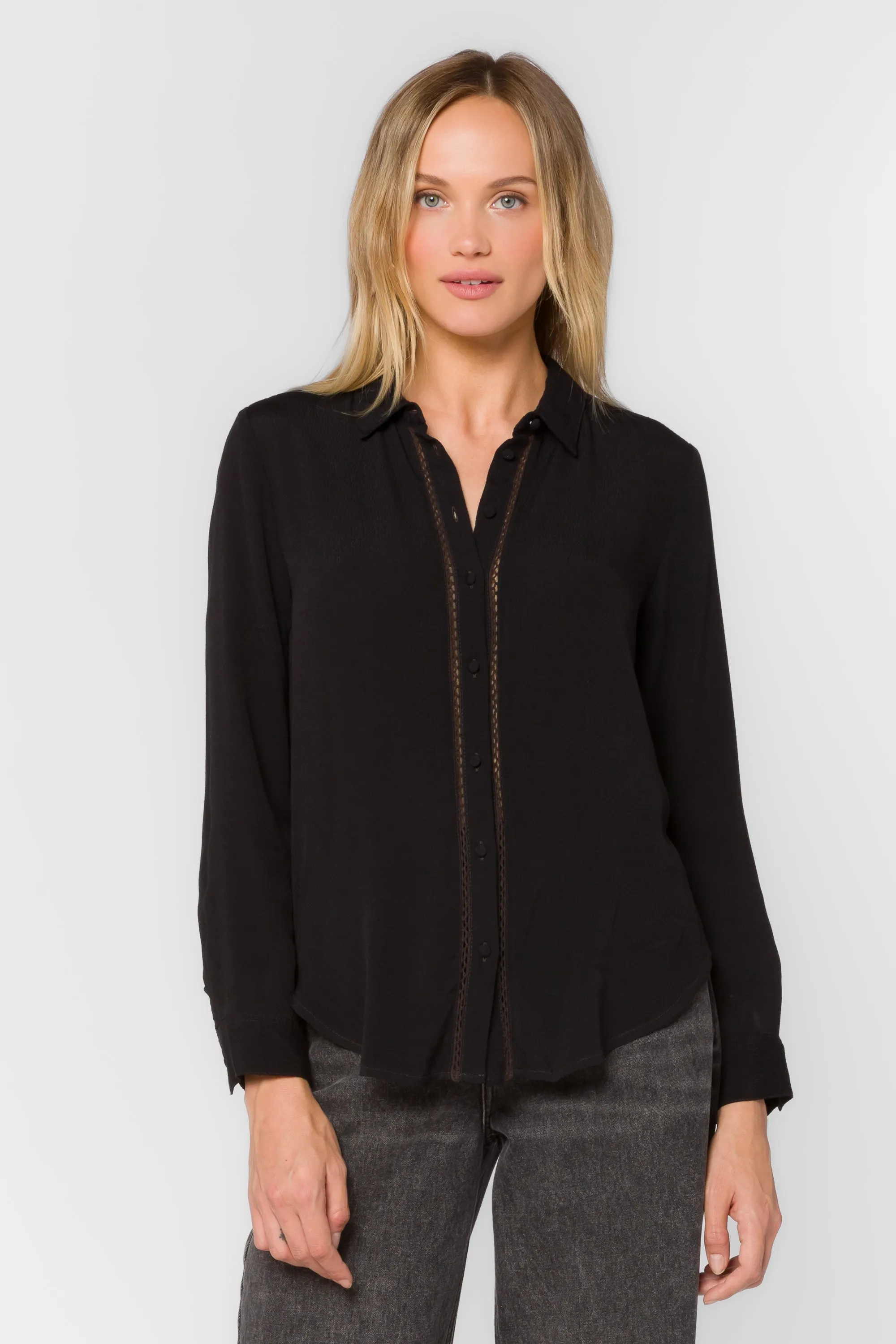 Bally Black Shirt sold by Velvet Heart product image thumbnail 3