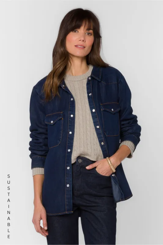 Duke Raw Blue Shirt sold by Velvet Heart