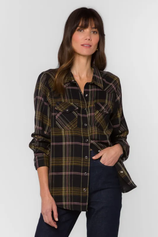 Raquel Multi Plaid Shirt sold by Velvet Heart