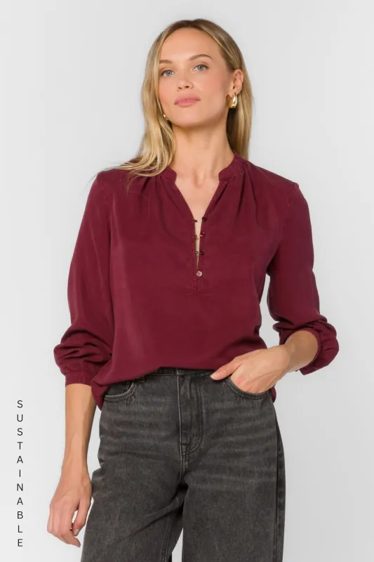 Kevin Bordeaux Top sold by Velvet Heart