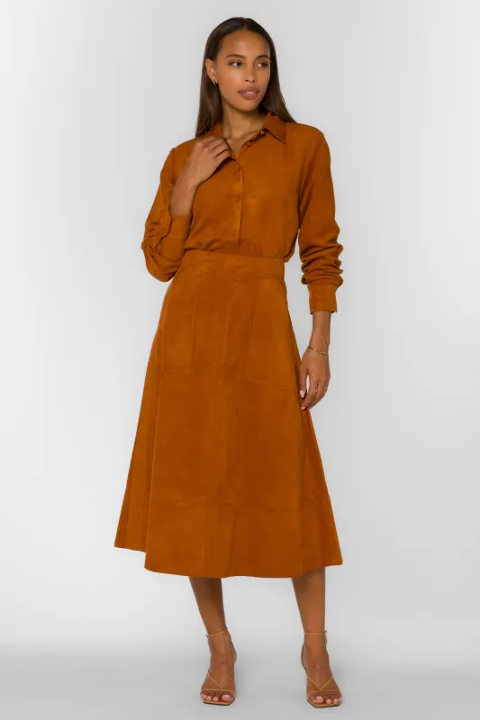 Lettie Tree Bark Skirt sold by Velvet Heart