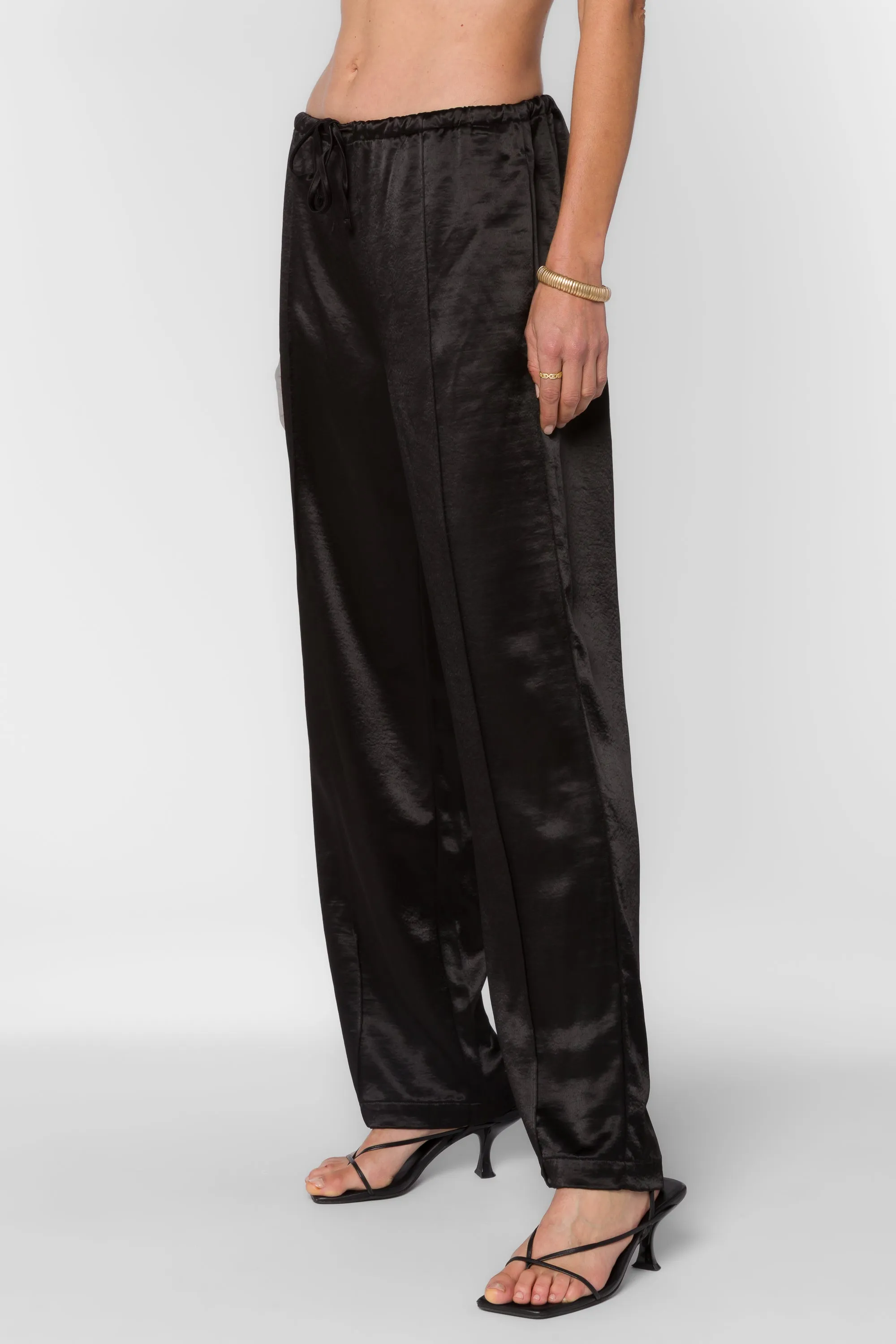 Kaya Black Satin Pants sold by Velvet Heart product image thumbnail 3