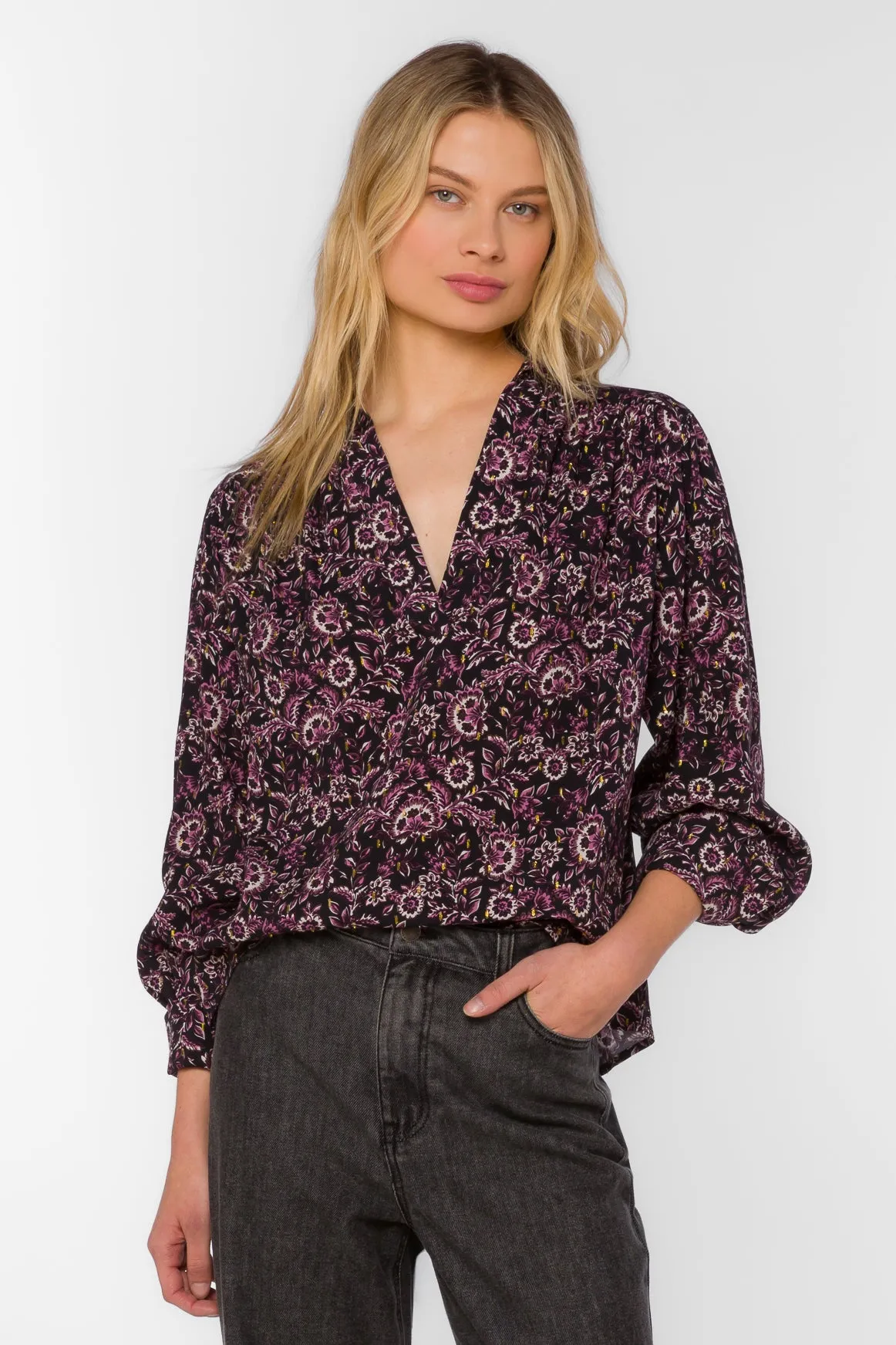 Beretta Floral Jacobean Top sold by Velvet Heart