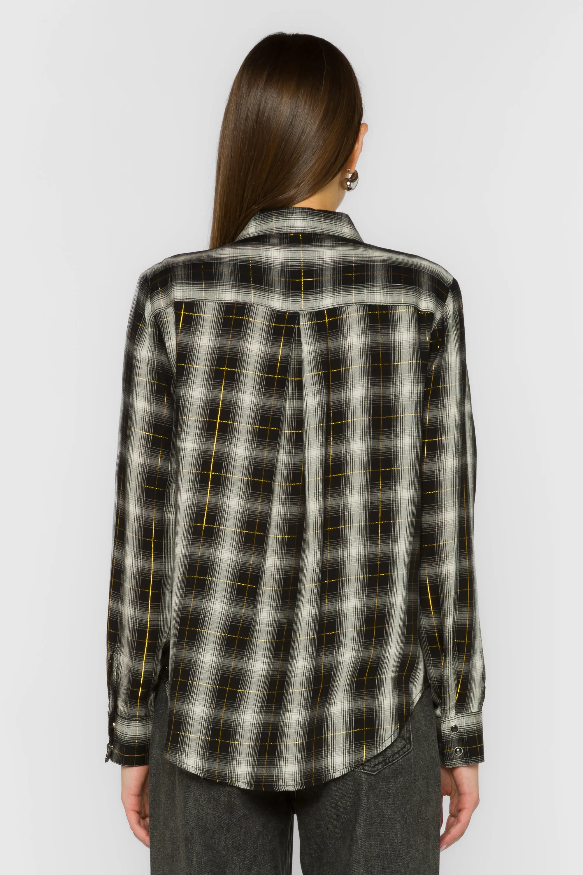 Duke Black White Plaid Shirt sold by Velvet Heart product image thumbnail 4