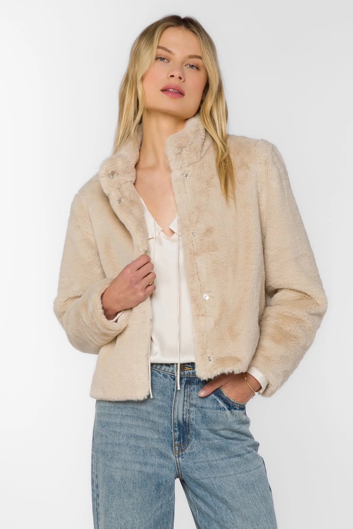 Charity Beige Jacket sold by Velvet Heart