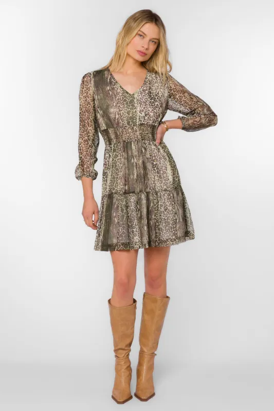 Lourdes Green Skin Dress made by Velvet Heart