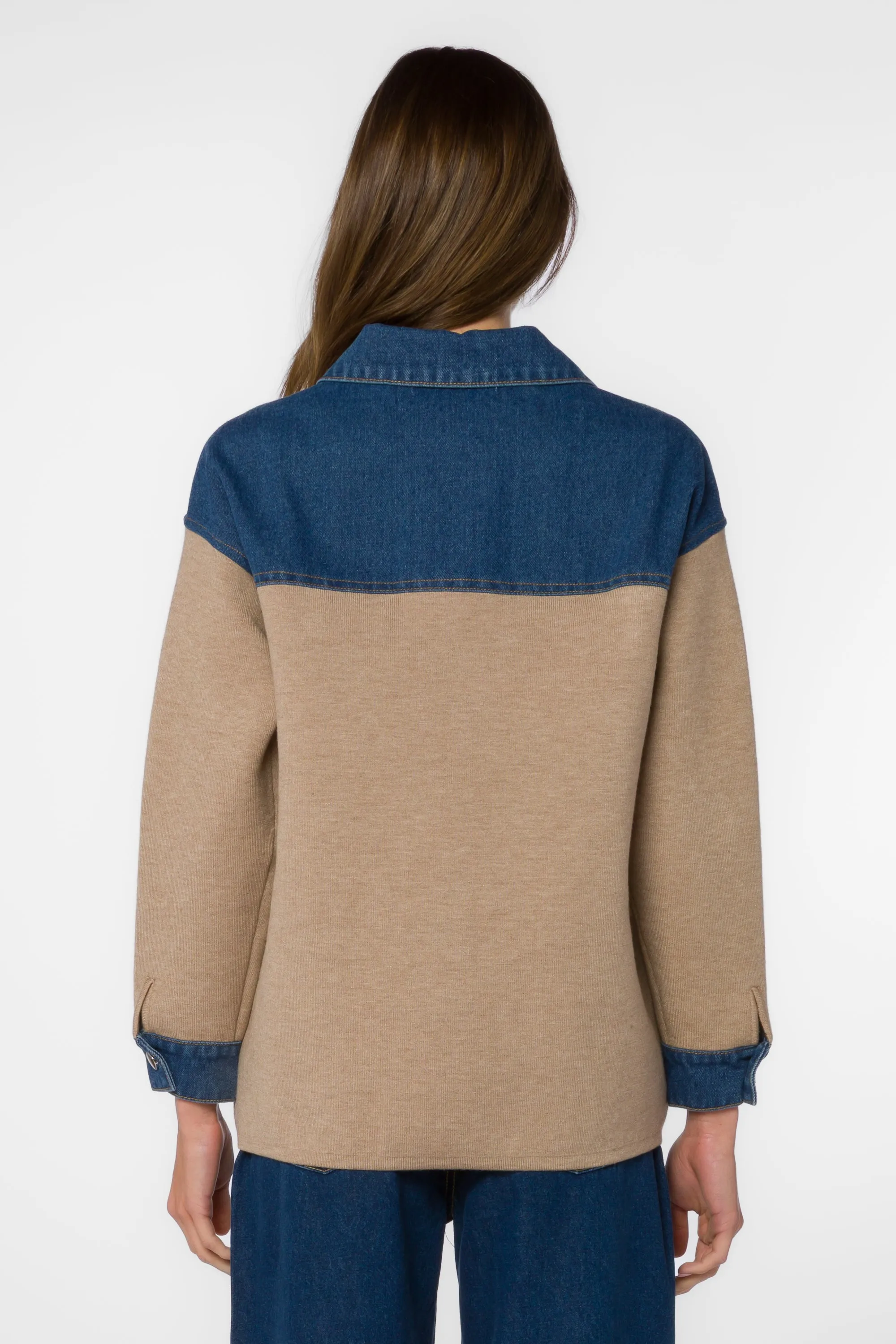 Gertie Beige Shacket sold by Velvet Heart product image thumbnail 5