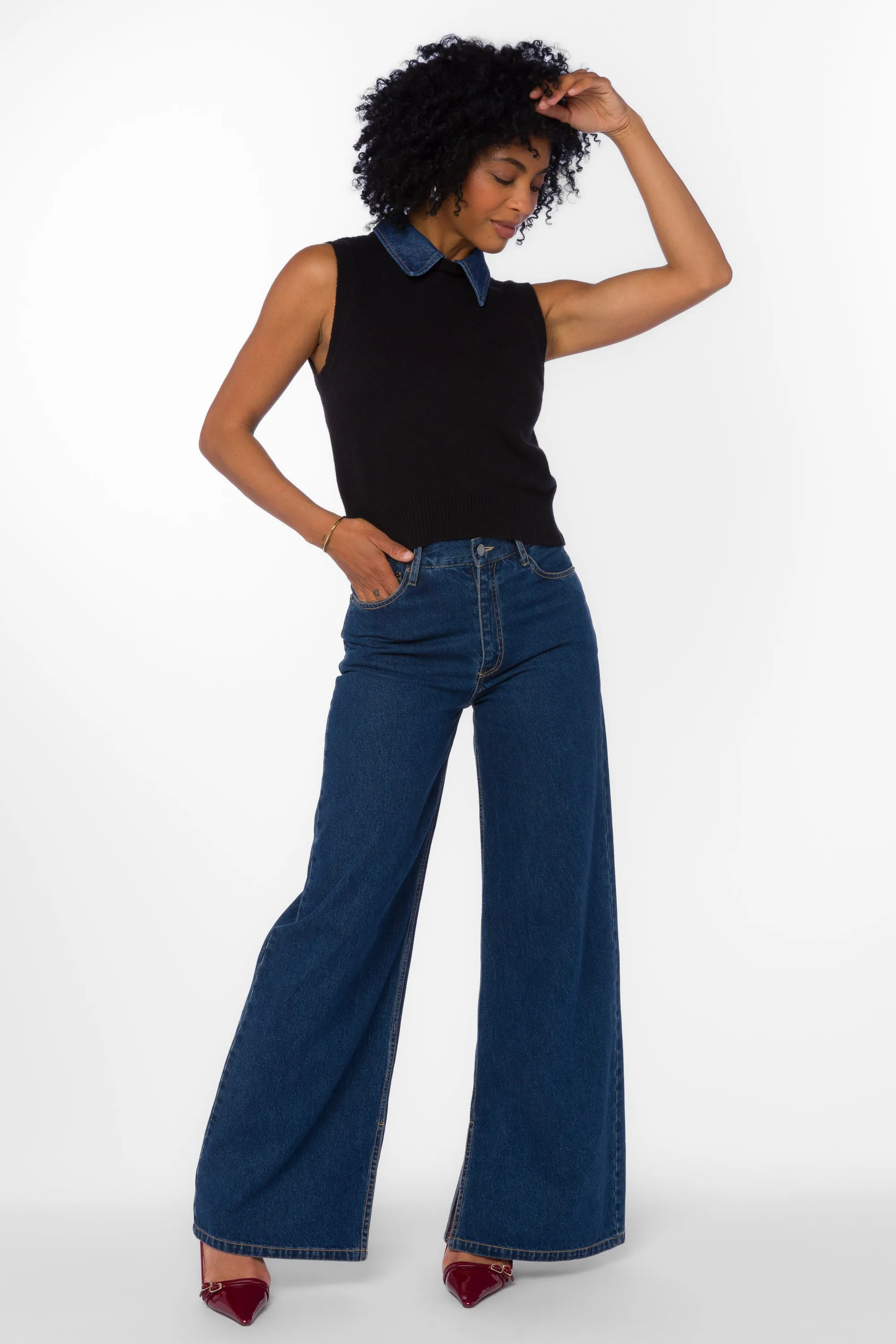 Renier Black Vest sold by Velvet Heart product image thumbnail 3