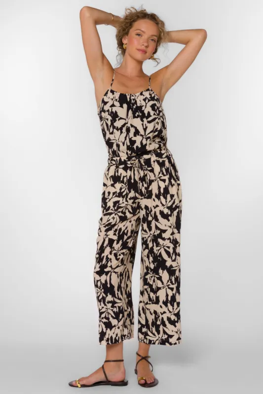 Claudette Black Cream Floral Pants sold by Velvet Heart