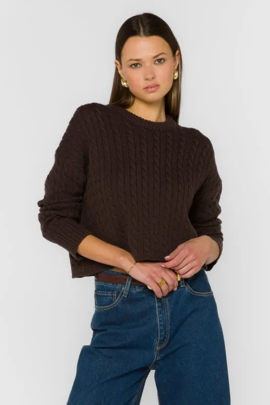Kalliope Walnut Timber Sweater made by Velvet Heart