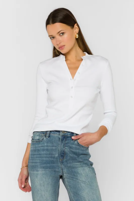 Christella Optic White Tee made by Velvet Heart
