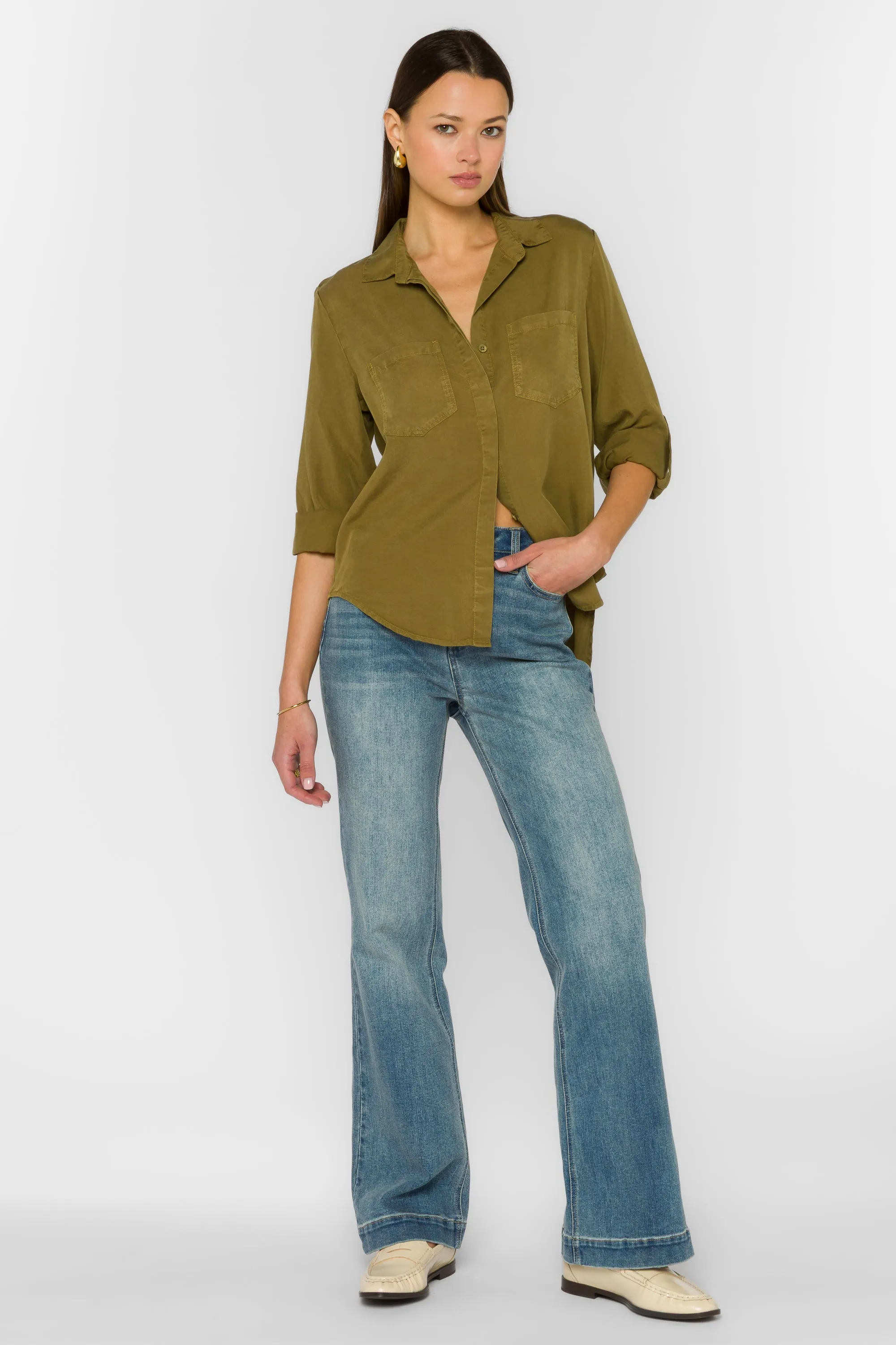 Riley Olive Shrub Shirt sold by Velvet Heart product image thumbnail 2