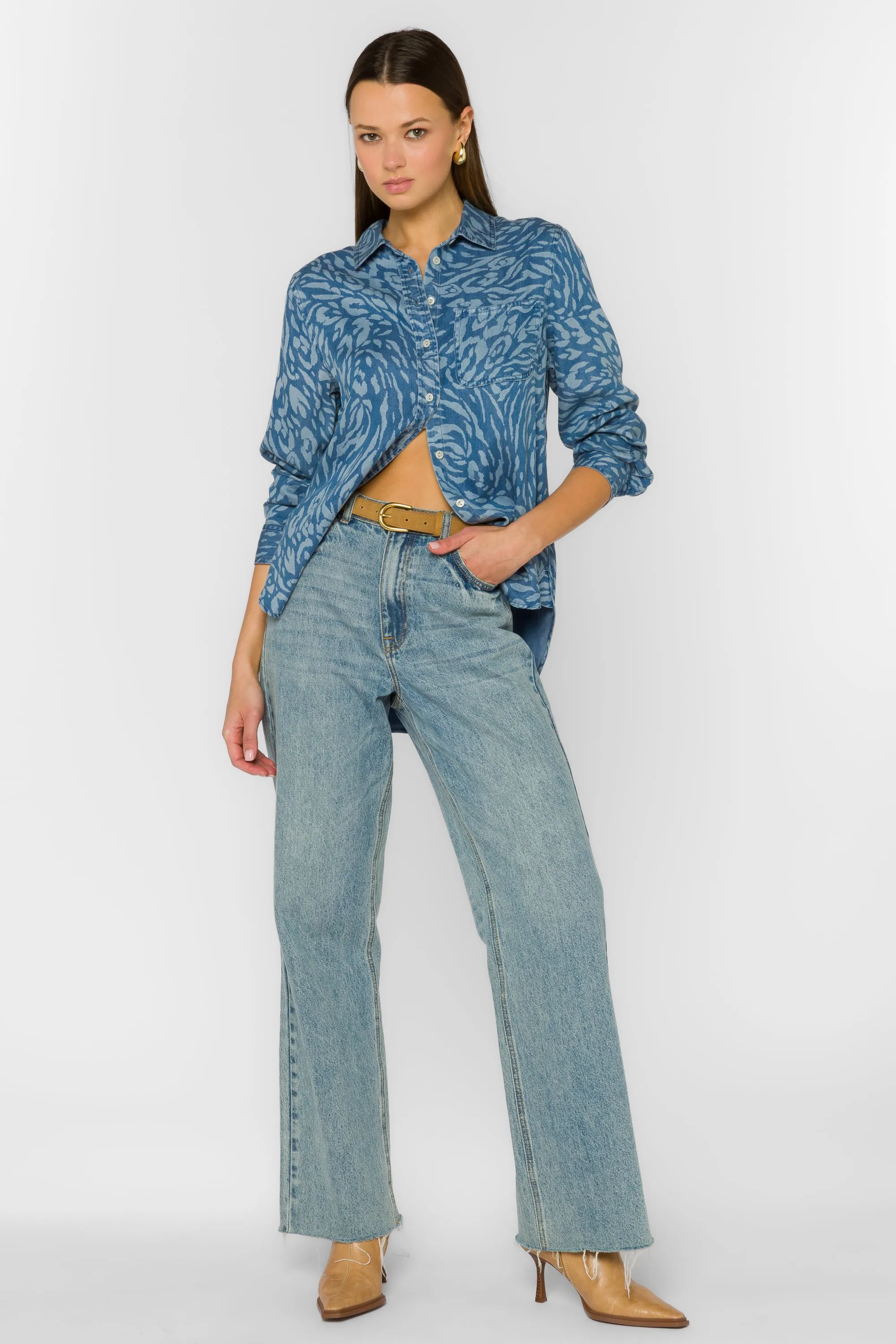Bennett Blue Skin Shirt sold by Velvet Heart product image thumbnail 3