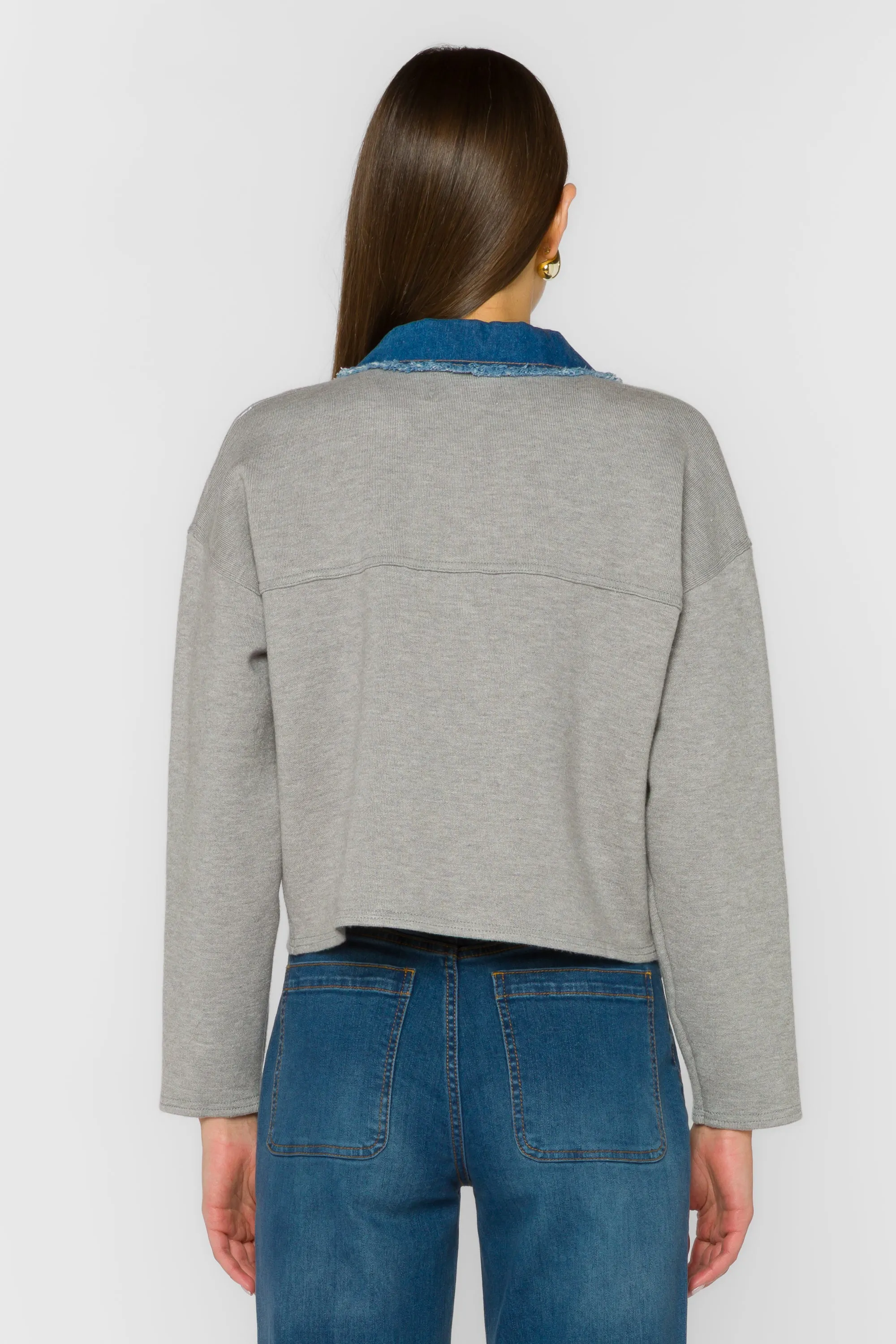 Antonia Grey/Denim Jacket sold by Velvet Heart product image thumbnail 3
