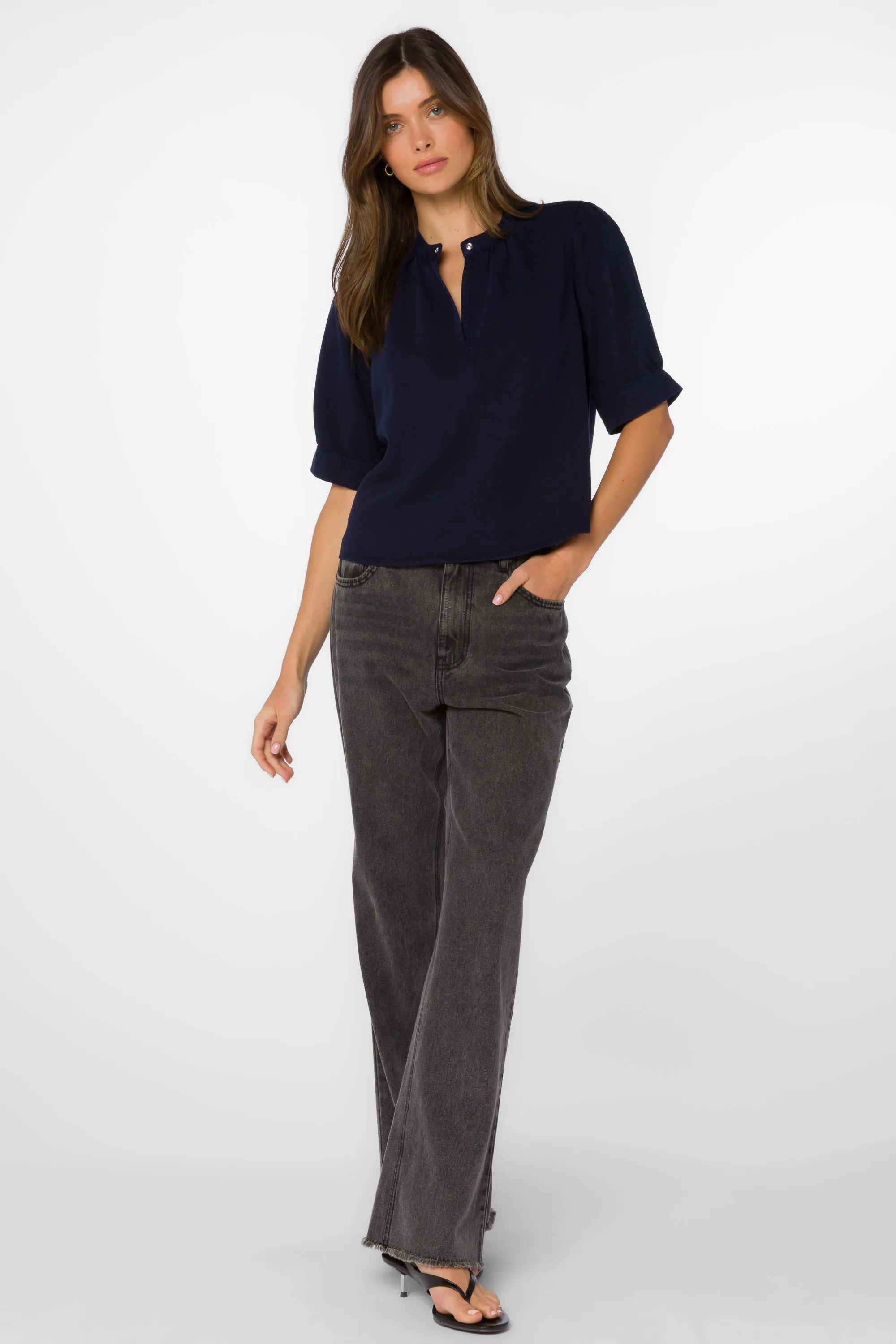 Almafi Dark Blue Top sold by Velvet Heart product image thumbnail 2