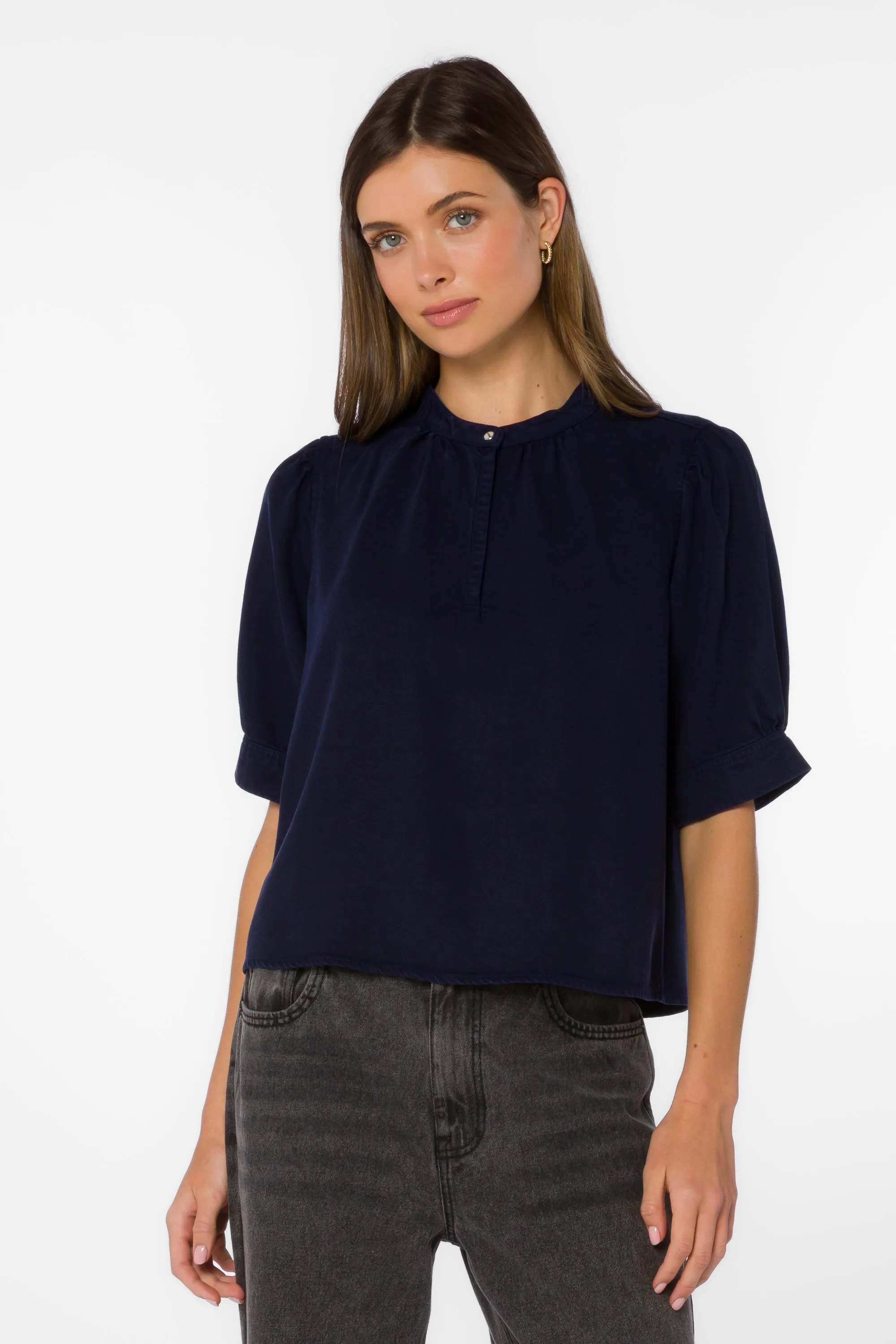Almafi Dark Blue Top sold by Velvet Heart product image thumbnail 3