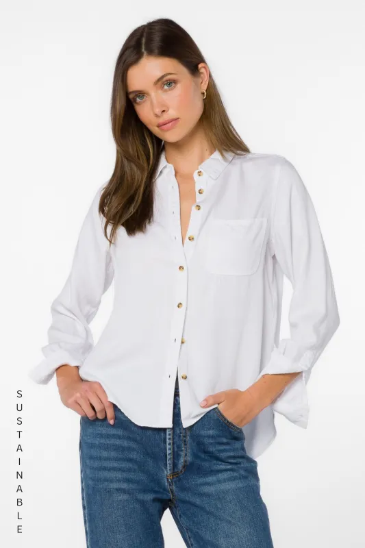 Bennett Optic White Shirt made by Velvet Heart