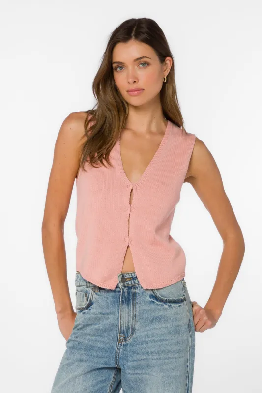 Rosina Coral Vest made by Velvet Heart
