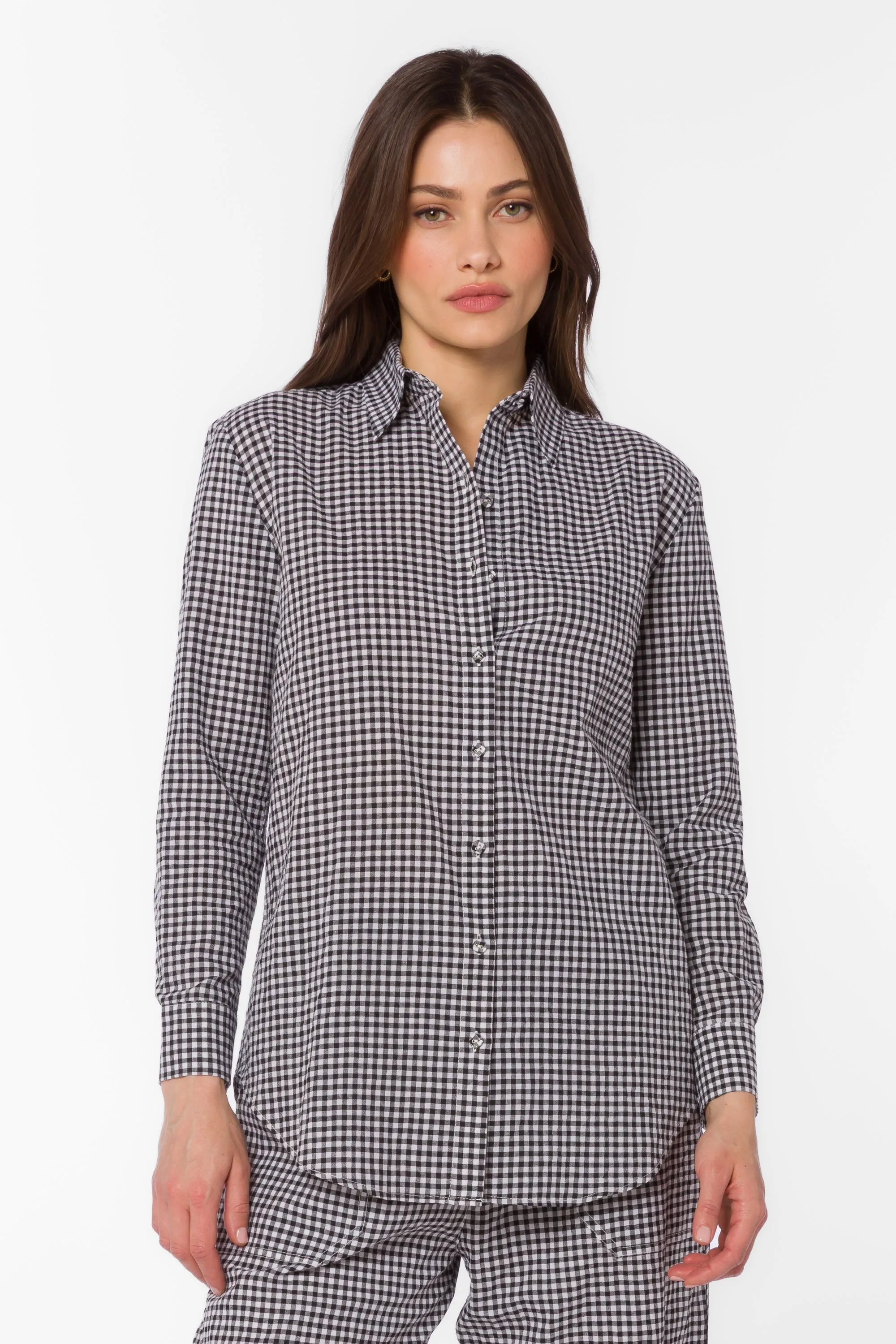 Adelynn Black Gingham Shirt sold by Velvet Heart product image thumbnail 3
