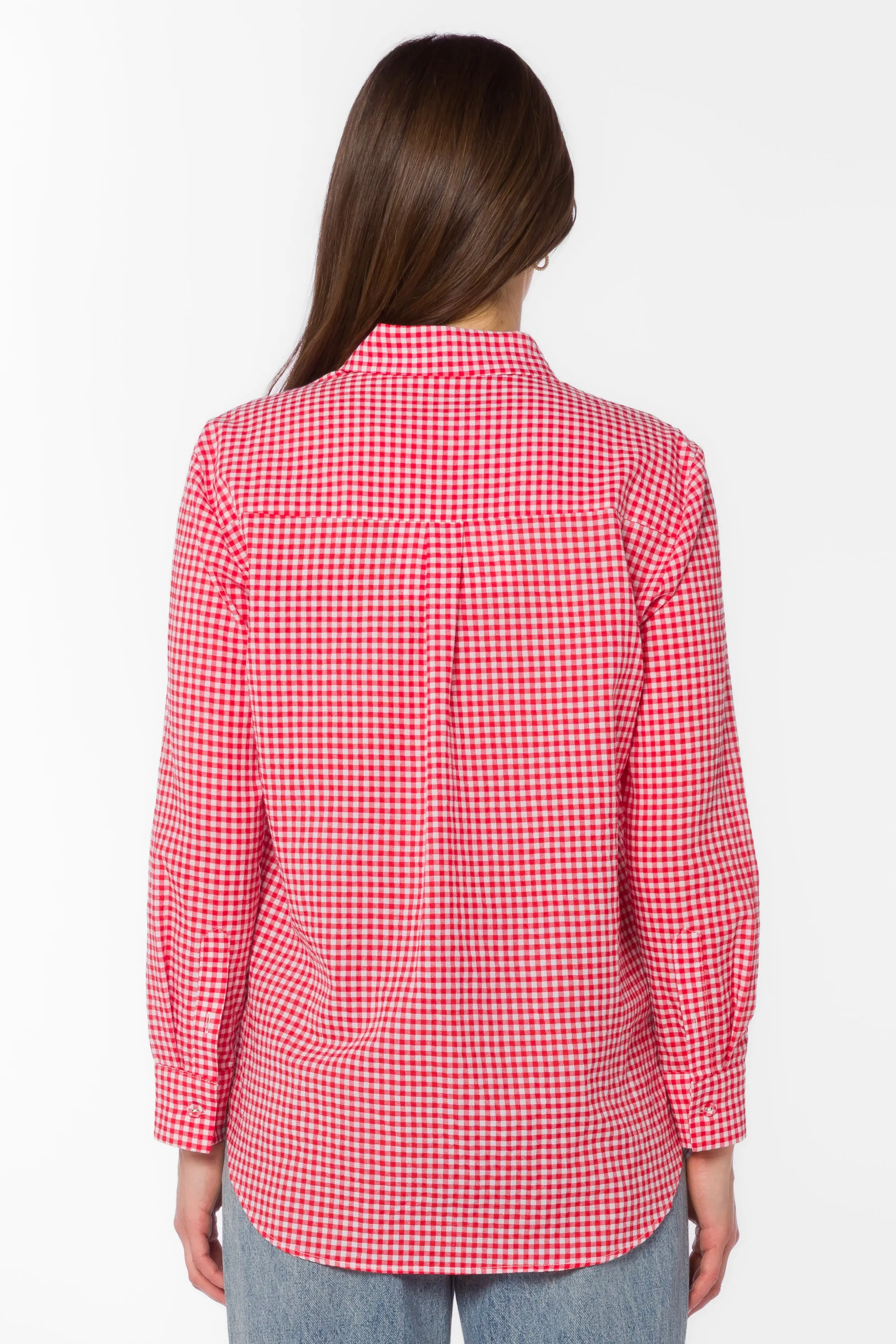 Adelynn Cherry Gingham Shirt sold by Velvet Heart product image thumbnail 4