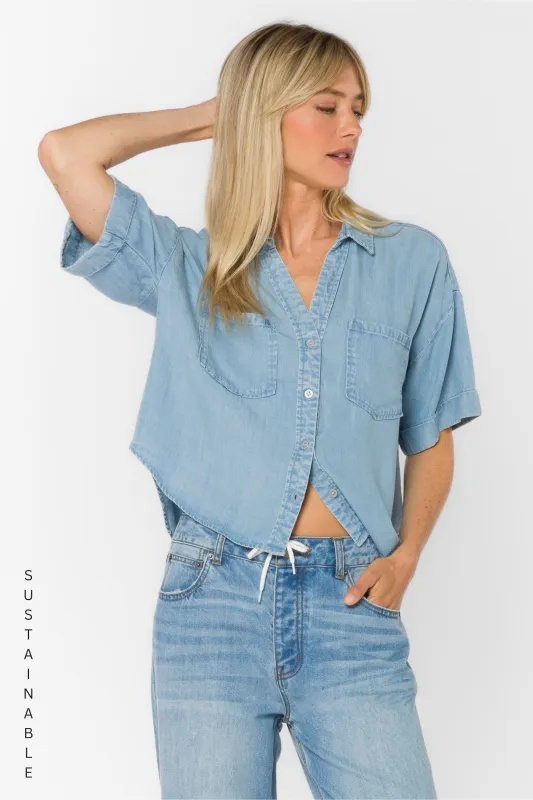 Brandon Classic Indigo Shirt made by Velvet Heart