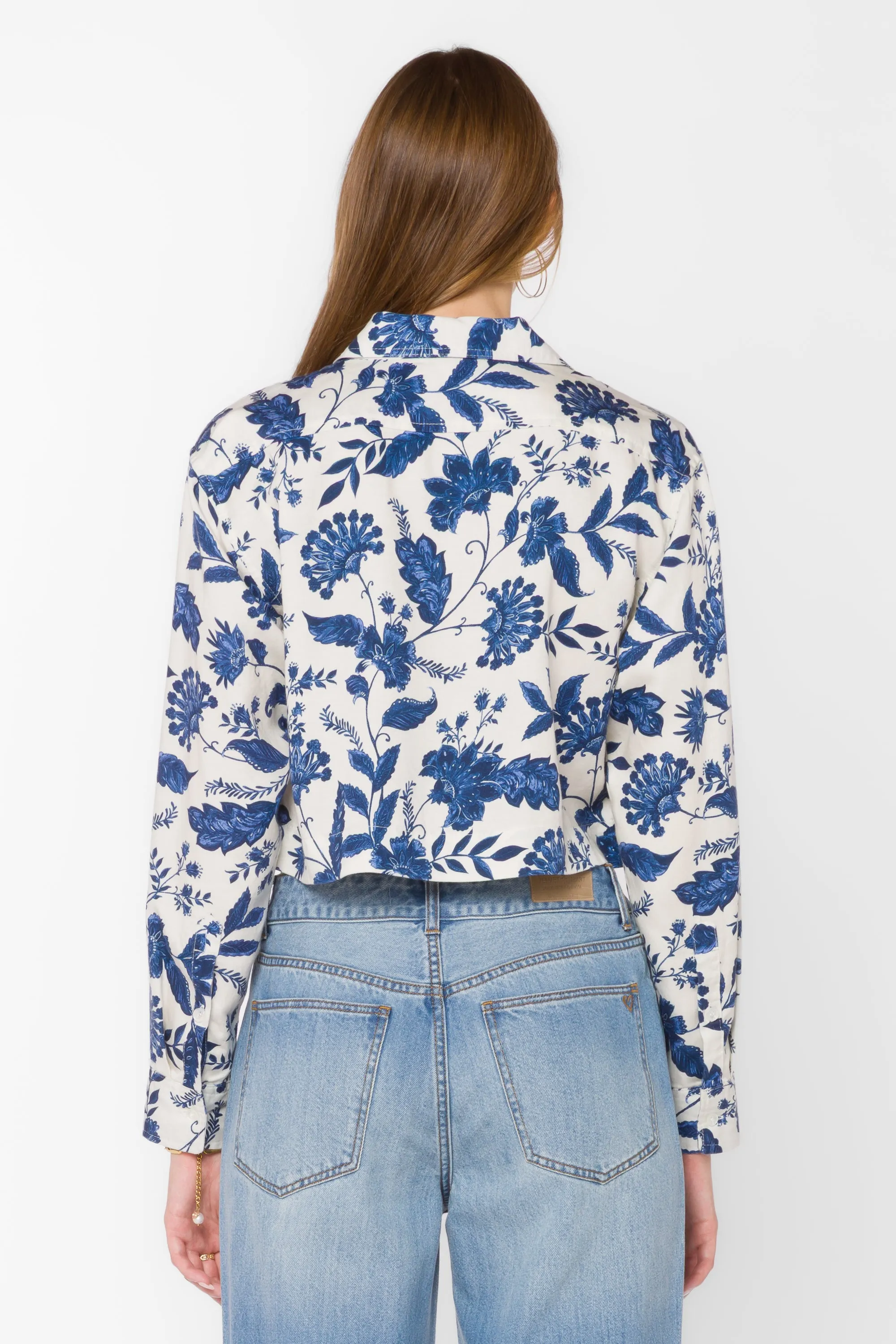 Celestine Blue Floral Shirt sold by Velvet Heart product image thumbnail 5