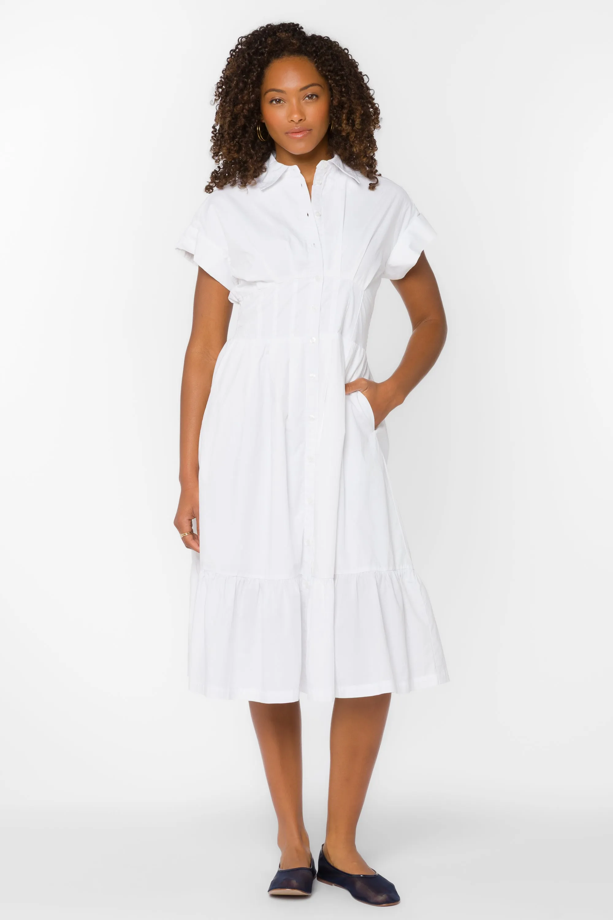 Emily Optic White Dress sold by Velvet Heart