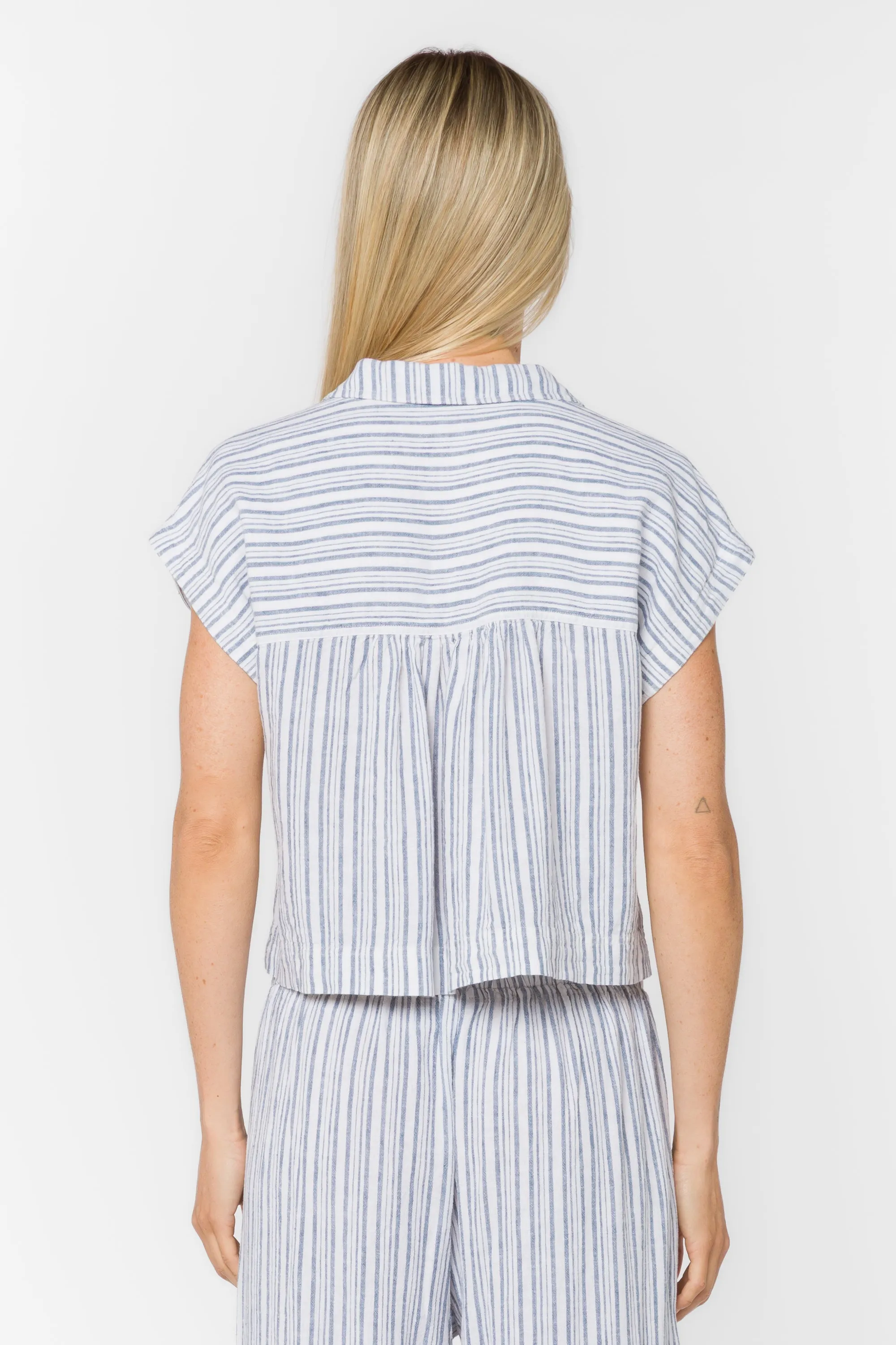 Lucky Blue Stripe Shirt sold by Velvet Heart product image thumbnail 4